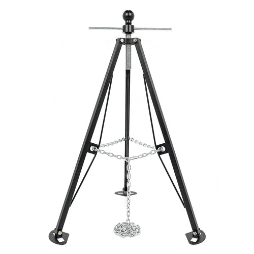 Camco Eaz-Lift Gooseneck Stabilizer Tripod Jack Camper & RV - Reduces Movement on 5th Wheel Trailers - Features Adjustable Height from 30” to 44” - 7,500lb Max Load Capacity (48850)