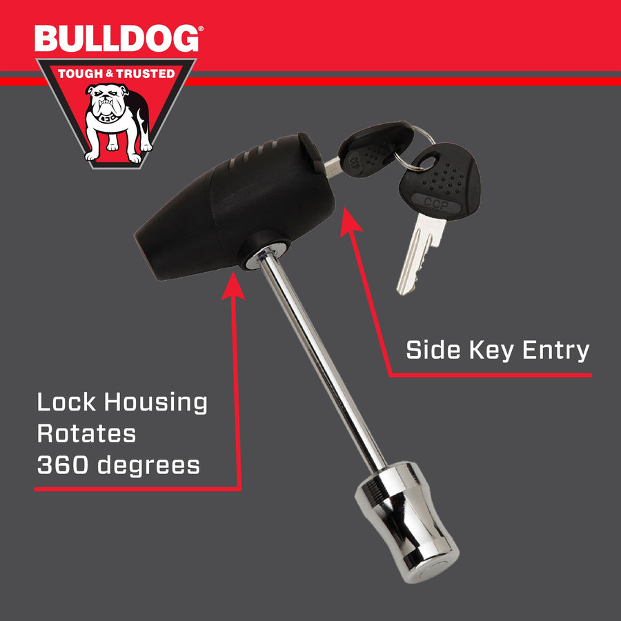 580409 Bulldog Trailer Coupler Lock, Easy Access, 360 Degree Head