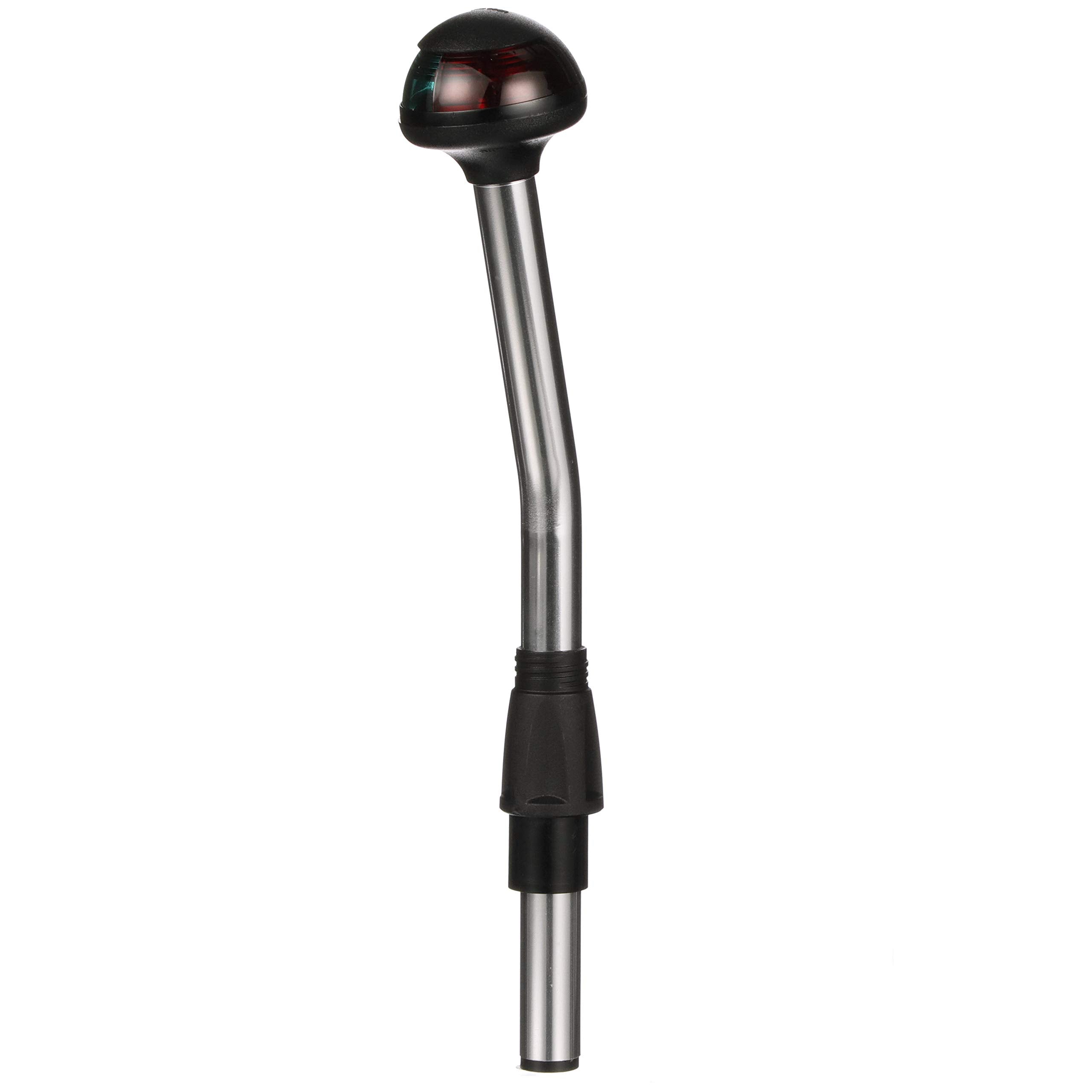 Bi-Color Attwood 5091-10-7 Stowaway 1-Mile Sidelights, 10-Inch Angled Pole, 225-Degree Visibility for Boats Up to 39.4 Feet