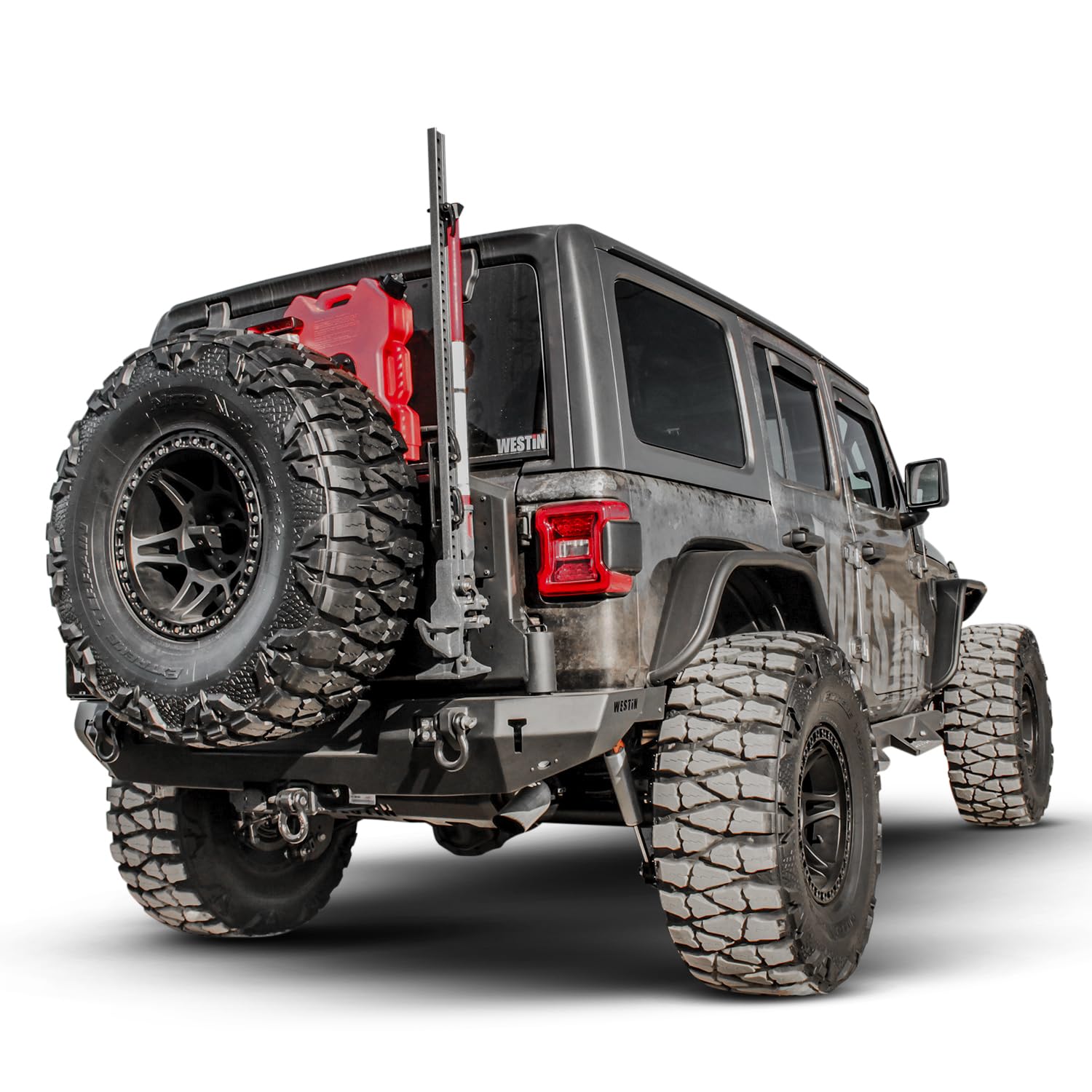 WJ2 Rear Bumper Westin fits 2018-2026 Wrangler JL with Tire Carrier No Sensors