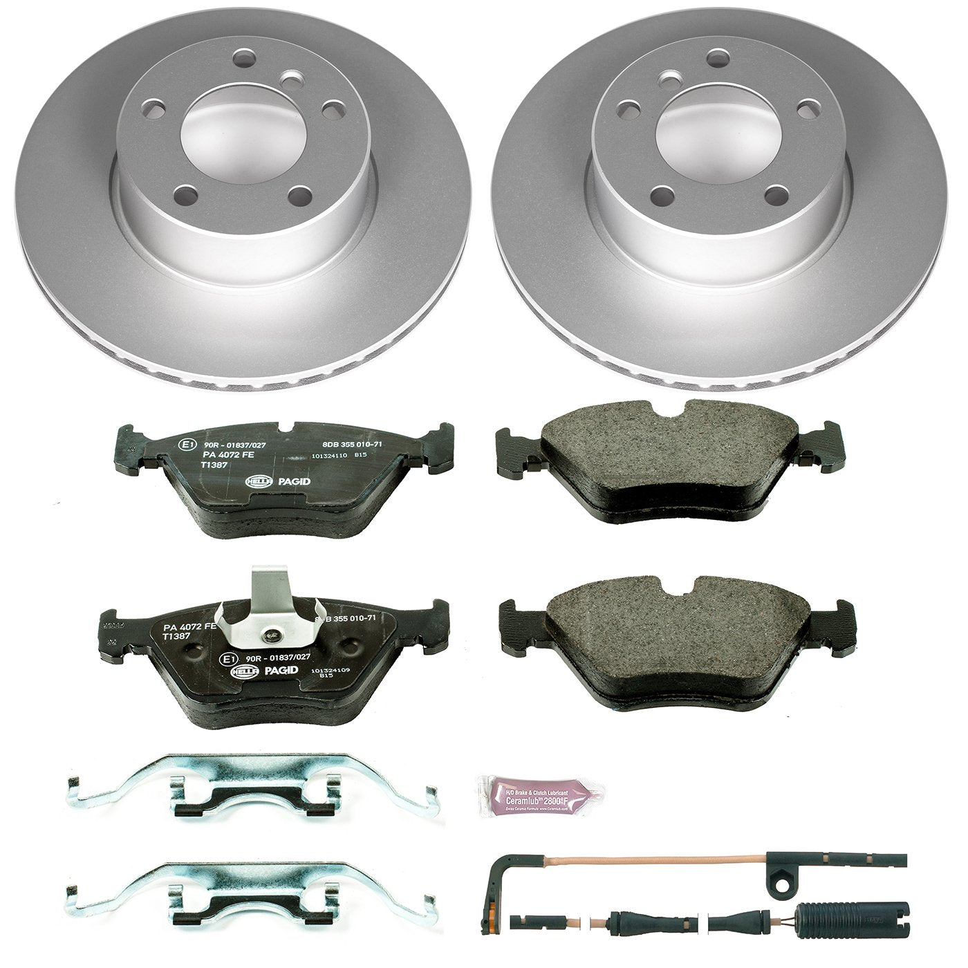 Power Stop ESK628 Euro-Stop Front Brake Kit For BMW 525i 2001-2003, BMW 528i 1997-2000 [Model Specific]