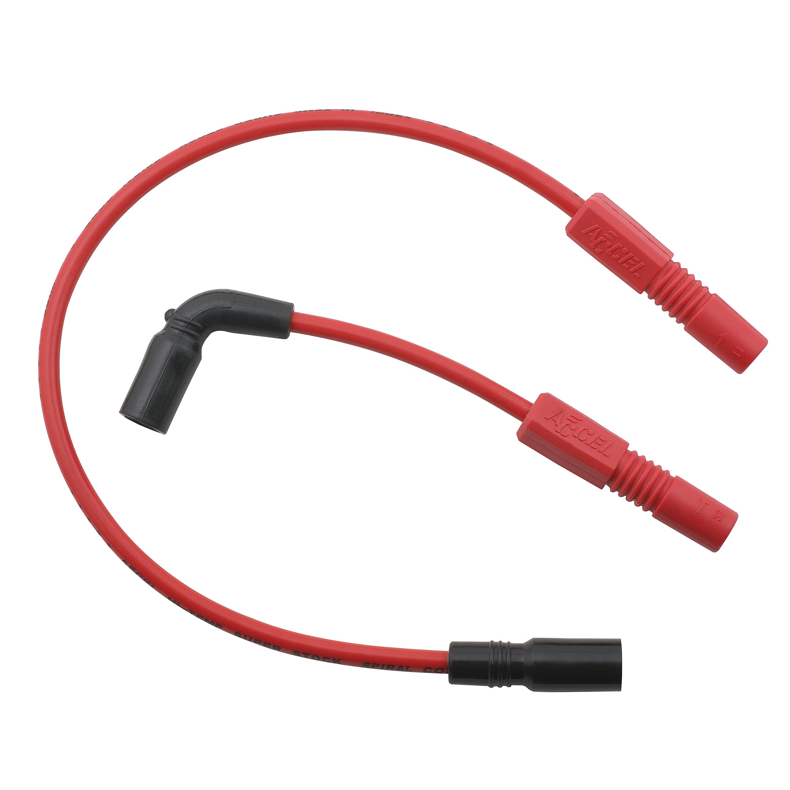 Custom Spark Plug Wire Set ACCEL 171110R - 8mm - Red
