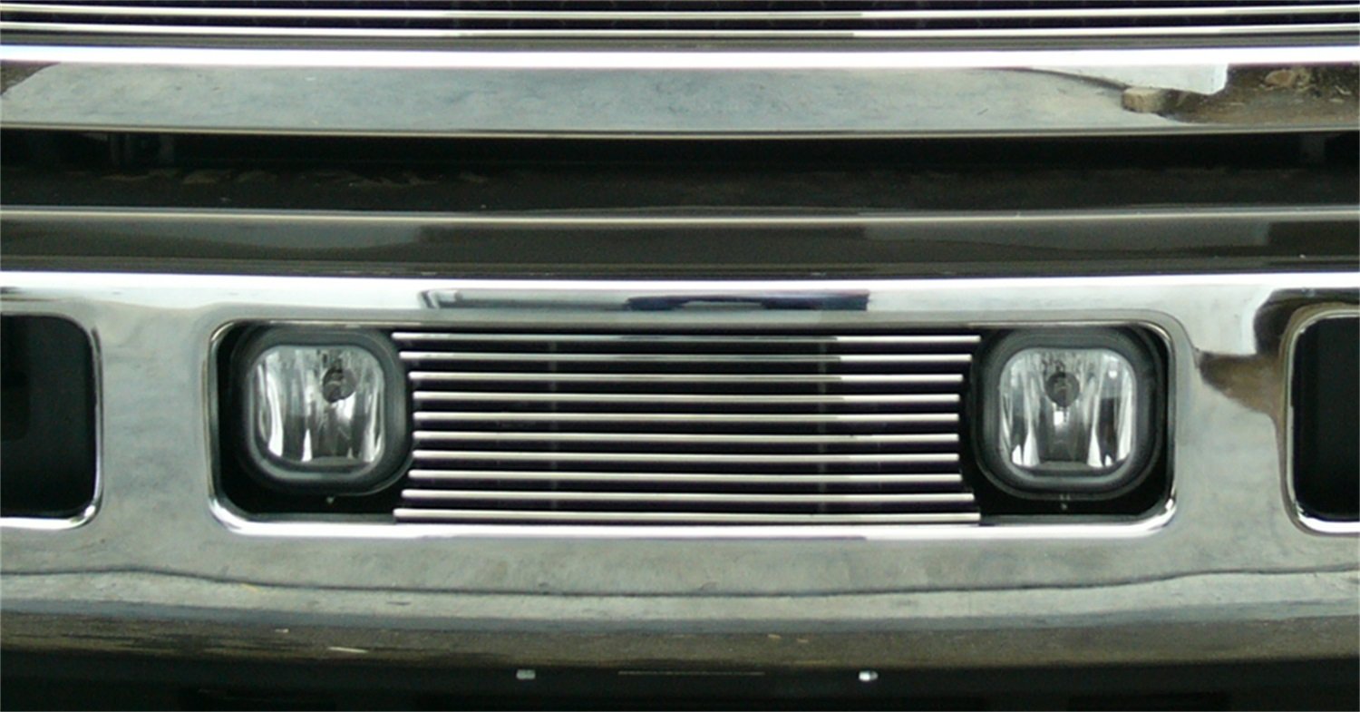 Horizontal T-Rex 25562 Aluminum Polished Finish Billet Bumper Grille Bolt-on for Ford Super Duty Excursion