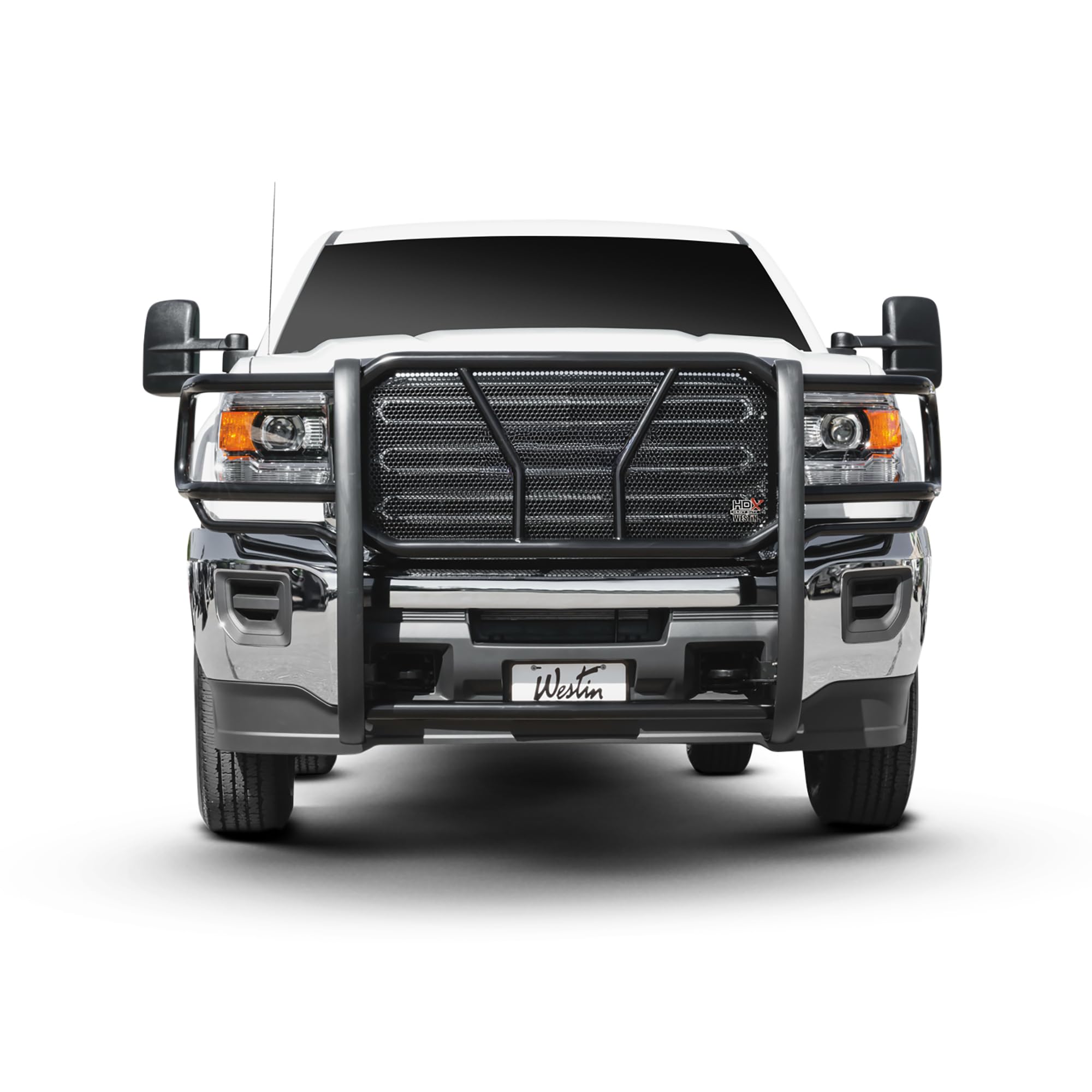 57-3665 Westin HDX 1-Piece Grille Guard fits 2011-2014 Sierra 2500 3500 (Exc Denali)