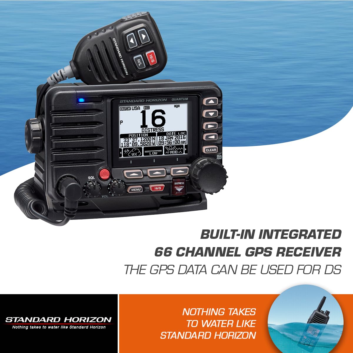 GX6000 STANDARD HORIZON 25W Commercial Grade Fixed Mount VHF, 5