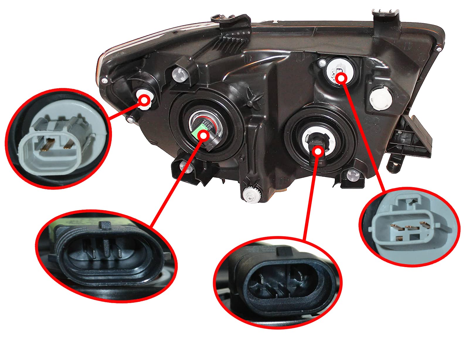Replacement Driver Side DEPO 312-11A3L-AC Headlight Assembly