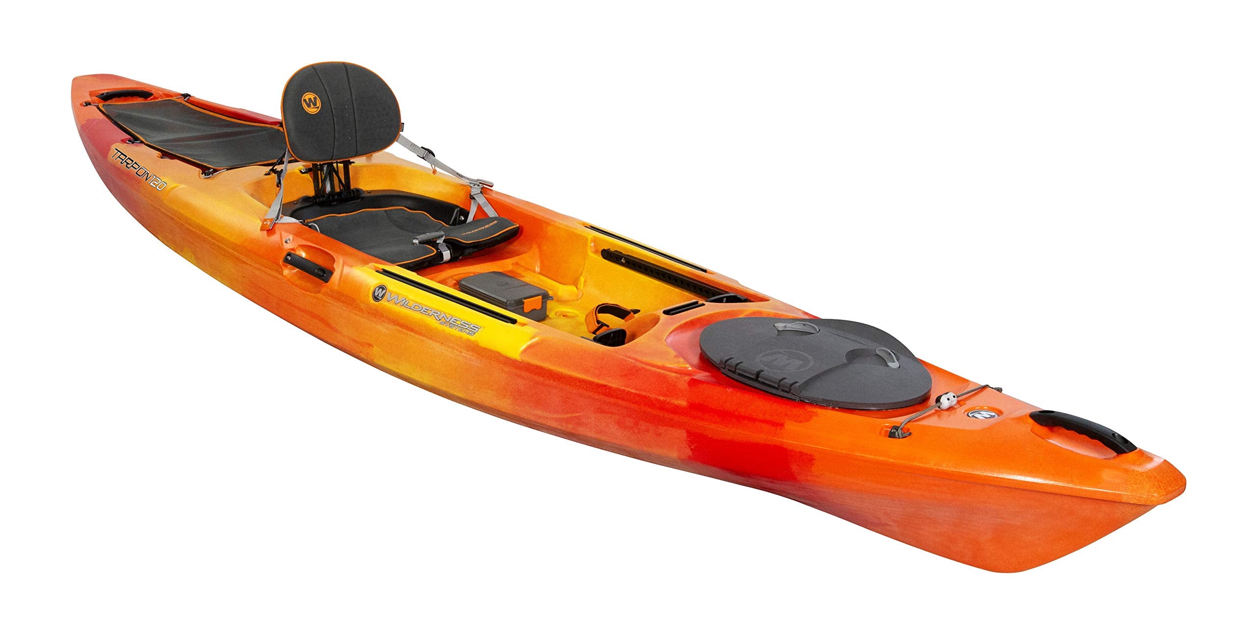 Wilderness Systems Tarpon 120 - Fishing Kayak Sit on Top - Premium Angler Kayak - Adjustable and Designed Seat - 12.3 ft - Sunset