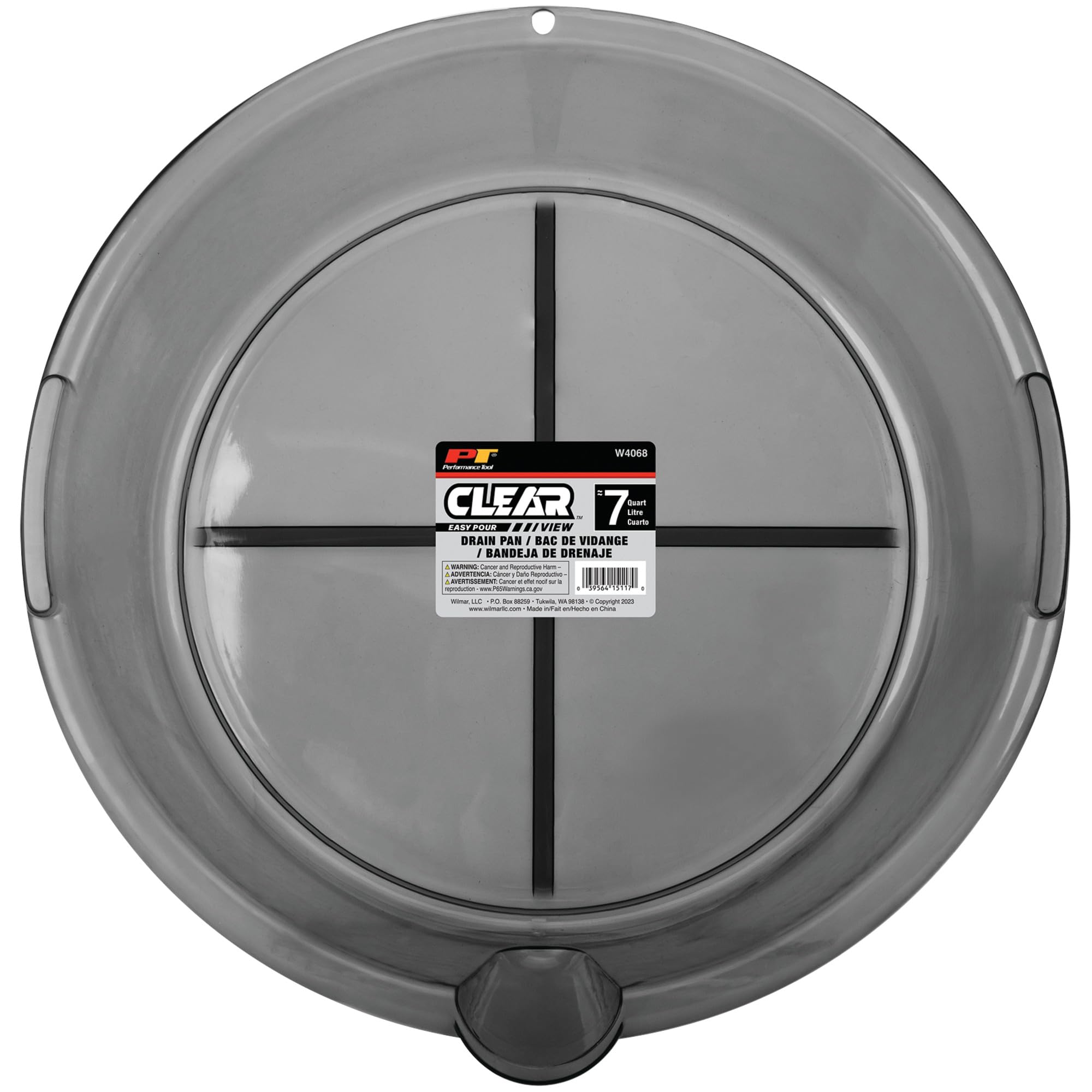 7 qt. Performance Tool Clear View Plastic Drain Pan - W4068