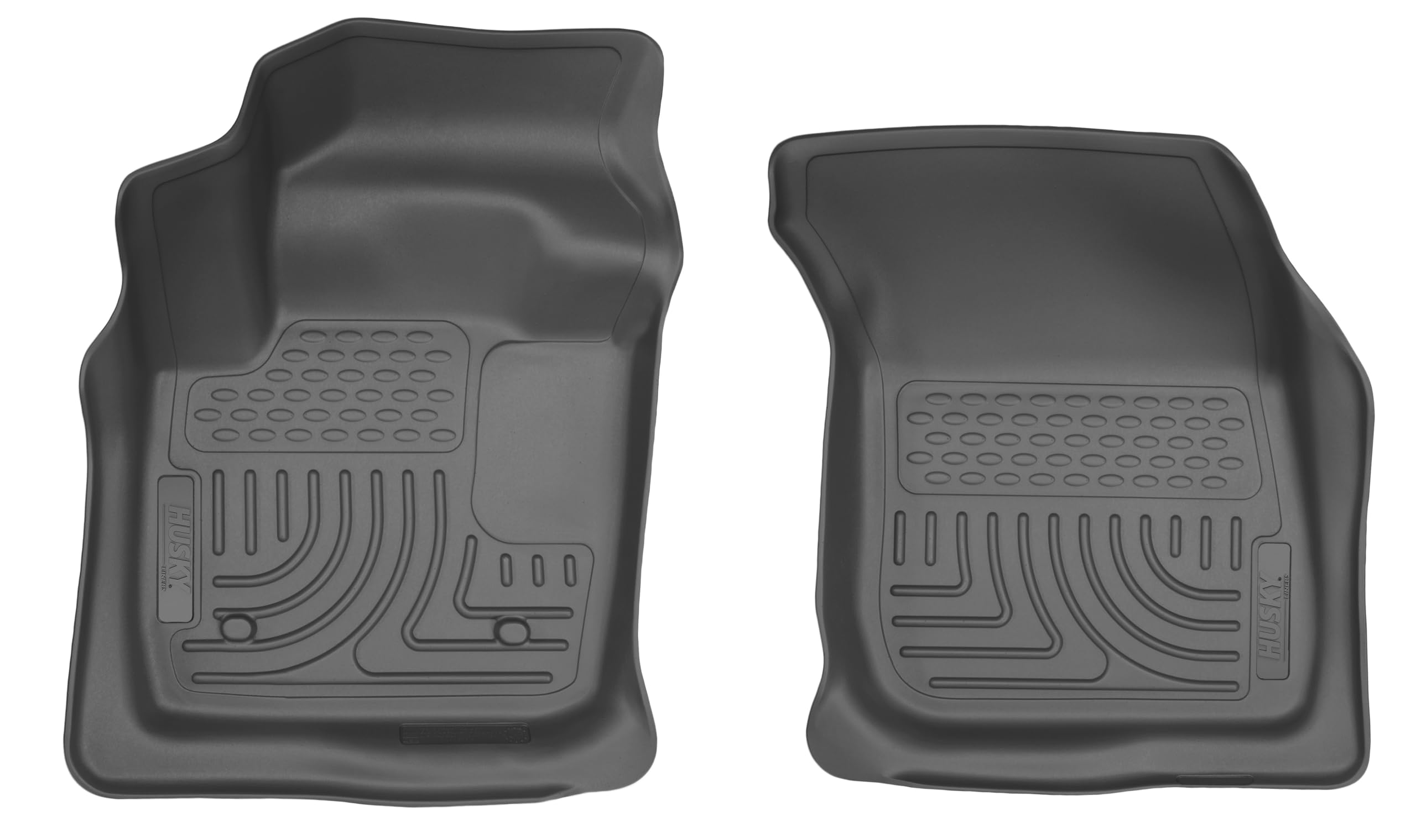 Weatherbeater Husky Liners Floor Mats | Fits 2013-2016 Ford Fusion; 2013-2016 Lincoln MKX | Front Row, 2-pc Black - 13831