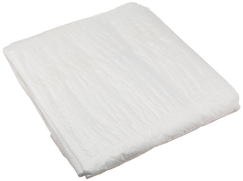 Economy Grade Erickson 57062 Clear White Poly Tarp, 10' x 12', 1 Pack