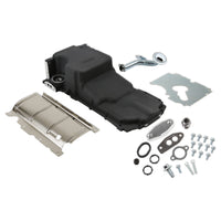 Holley Gen V LT Swap Oil Pan 302-20BK with Turbo Return - Black