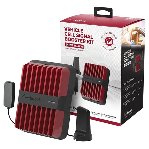 Drive Reach weBoost - Vehicle Cell Phone Signal Booster | 5G & 4G LTE | Magnetic Roof Antenna | Boosts All U.S. Carriers - Verizon, AT&T, T-Mobile | Made in the U.S. | FCC Approved (model 470154)