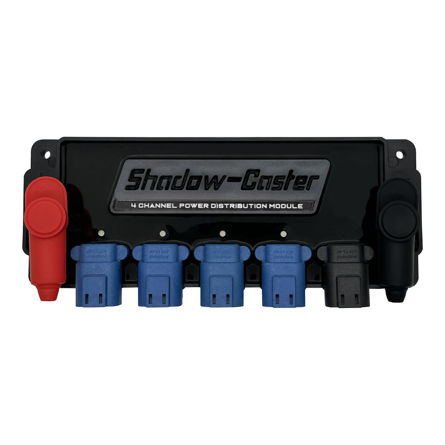 4 Channel Shadow-Caster Underwater Power Distribution Box - (SCM-PD4CH) -Up to 10 amps per Channel - Compatible with 12 or 24V Systems - IP67 Wash Down Rated