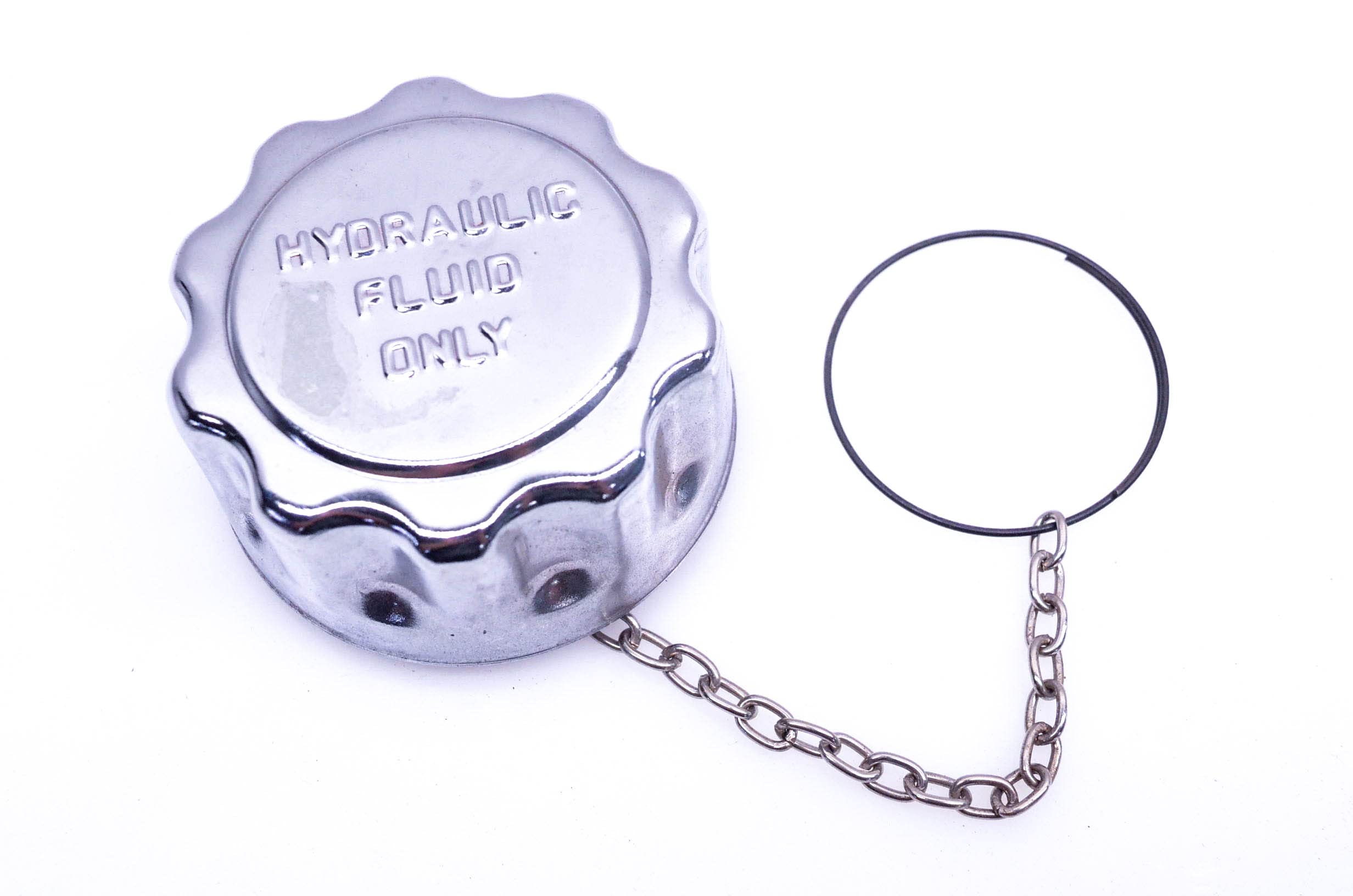 Cap Replacement With Chain For Chrome Filler-Strainer Breather Cap Assembly