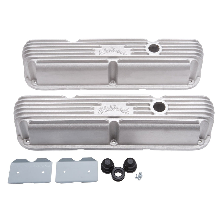 Valve Cover Kit Edelbrock 41769 (Classic Finned SBM LA)