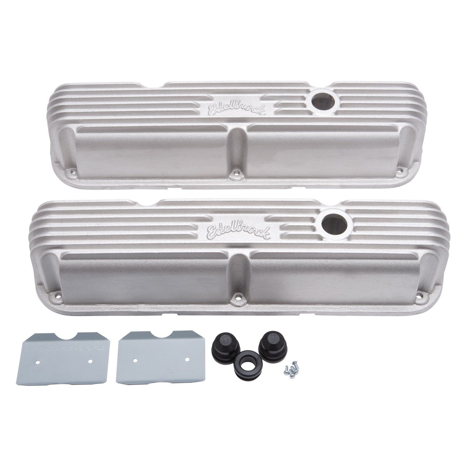 Valve Cover Kit Edelbrock 41769 (Classic Finned SBM LA)