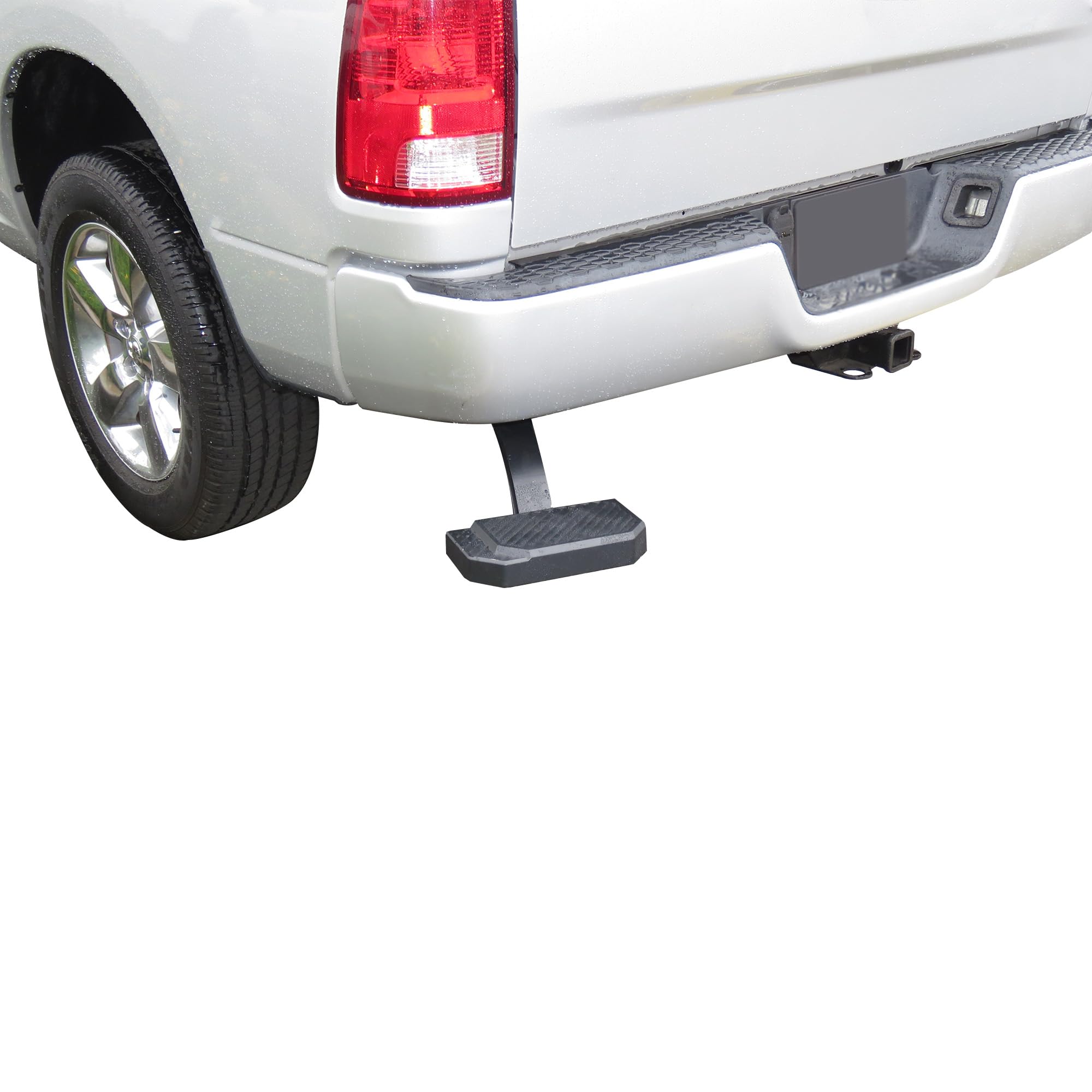 Retractable Black Horse Truck Bed Corner Step Compatible with 09-10 Dodge 1500|19-24 Ram 1500 Classic|11-18 Ram 2500-3500-1500