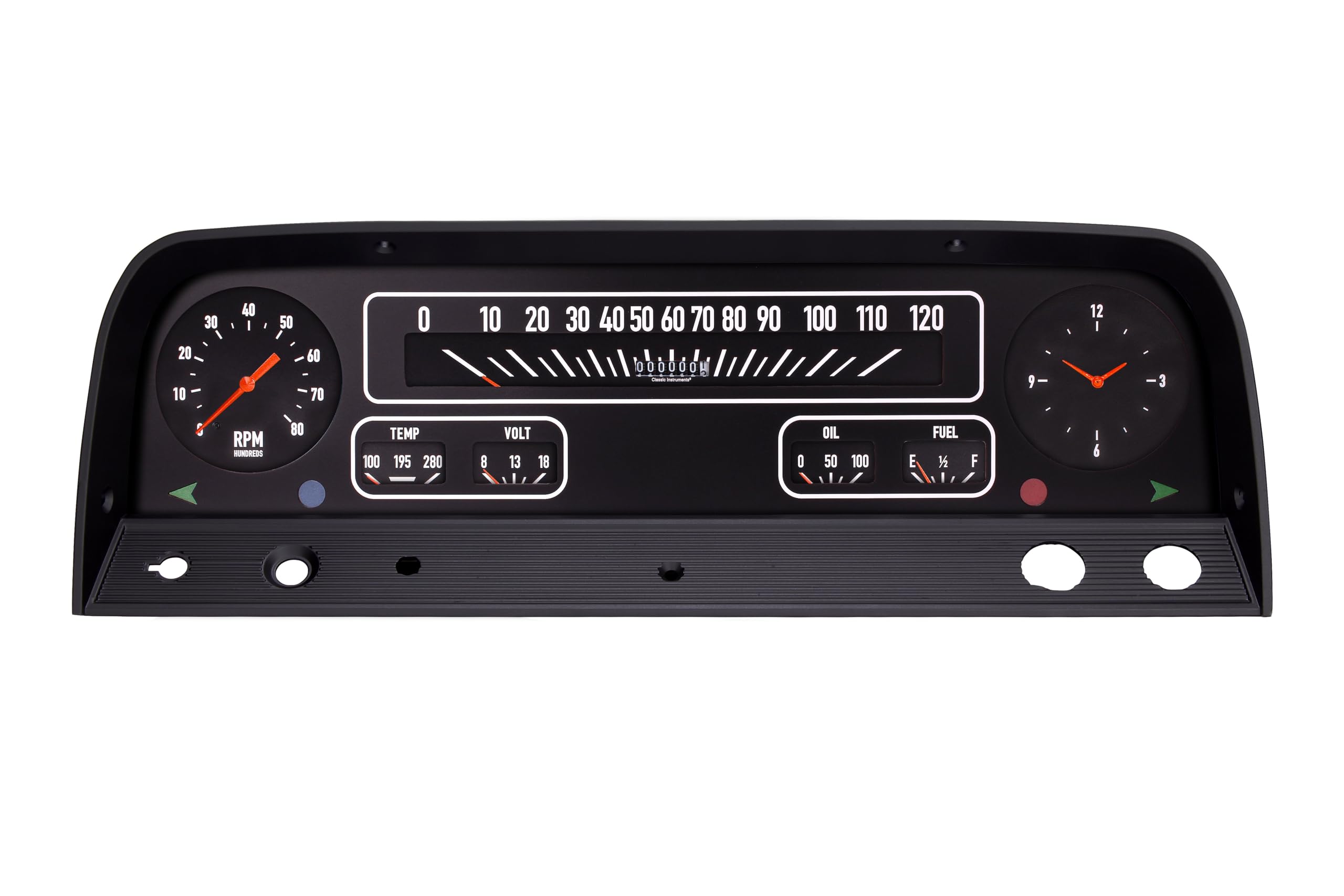Classic Instruments Classic Truck Gauge Package CT64B Black