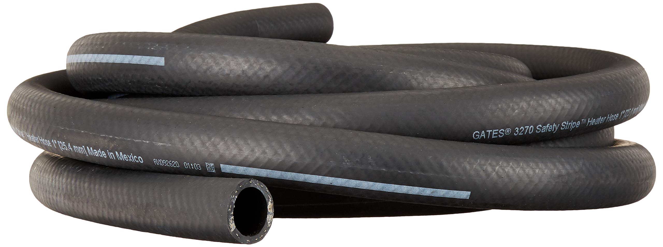 Safety Stripe Gates 28420 Standard Straight Heater Hose-25' Length, Inner Diameter 1