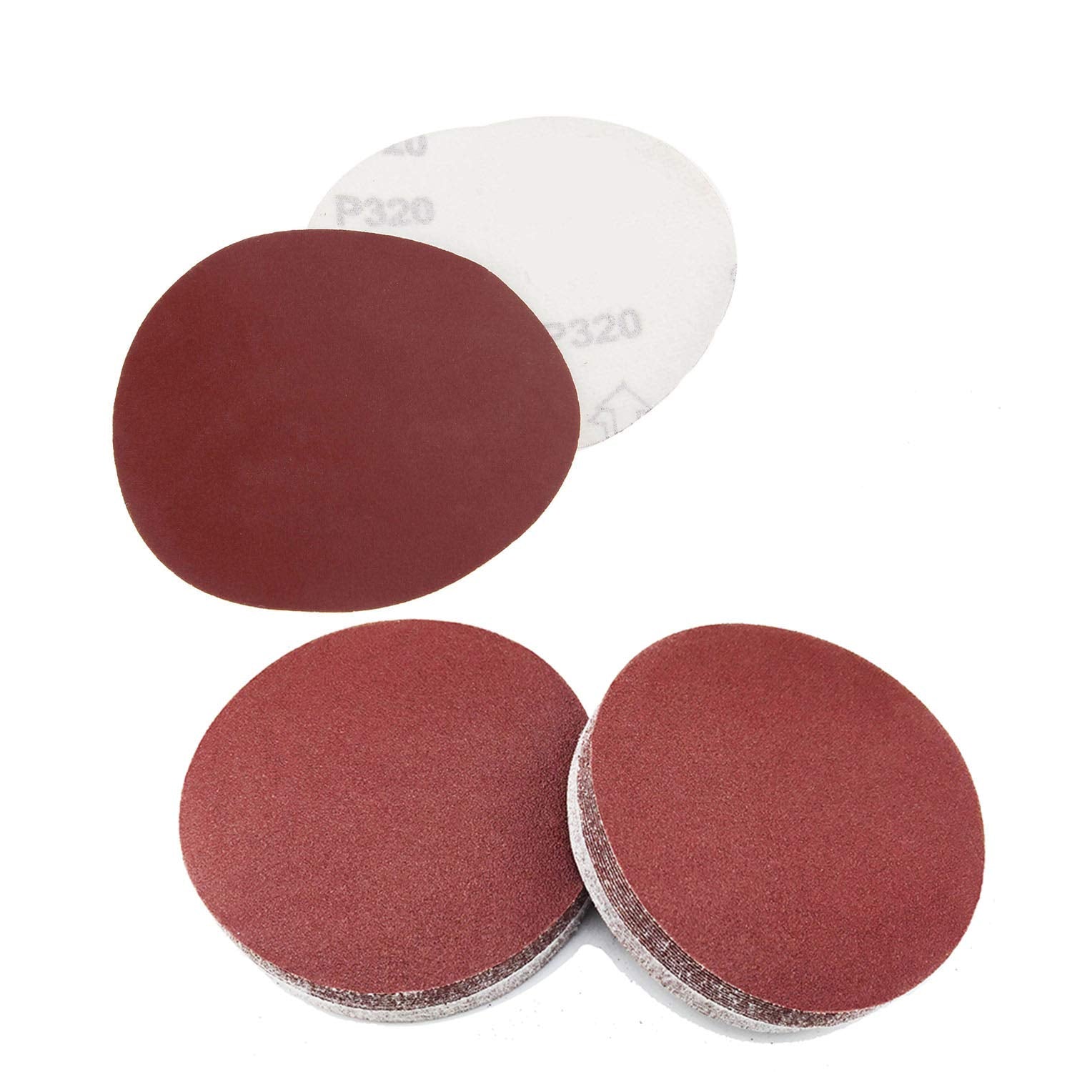 Accessories 2 Set: 30 PCS 125Mm Disk Sand Sheets Grit 320/400/600/800/1000/1500 & 30Pcs 80/100/120/180/240/320