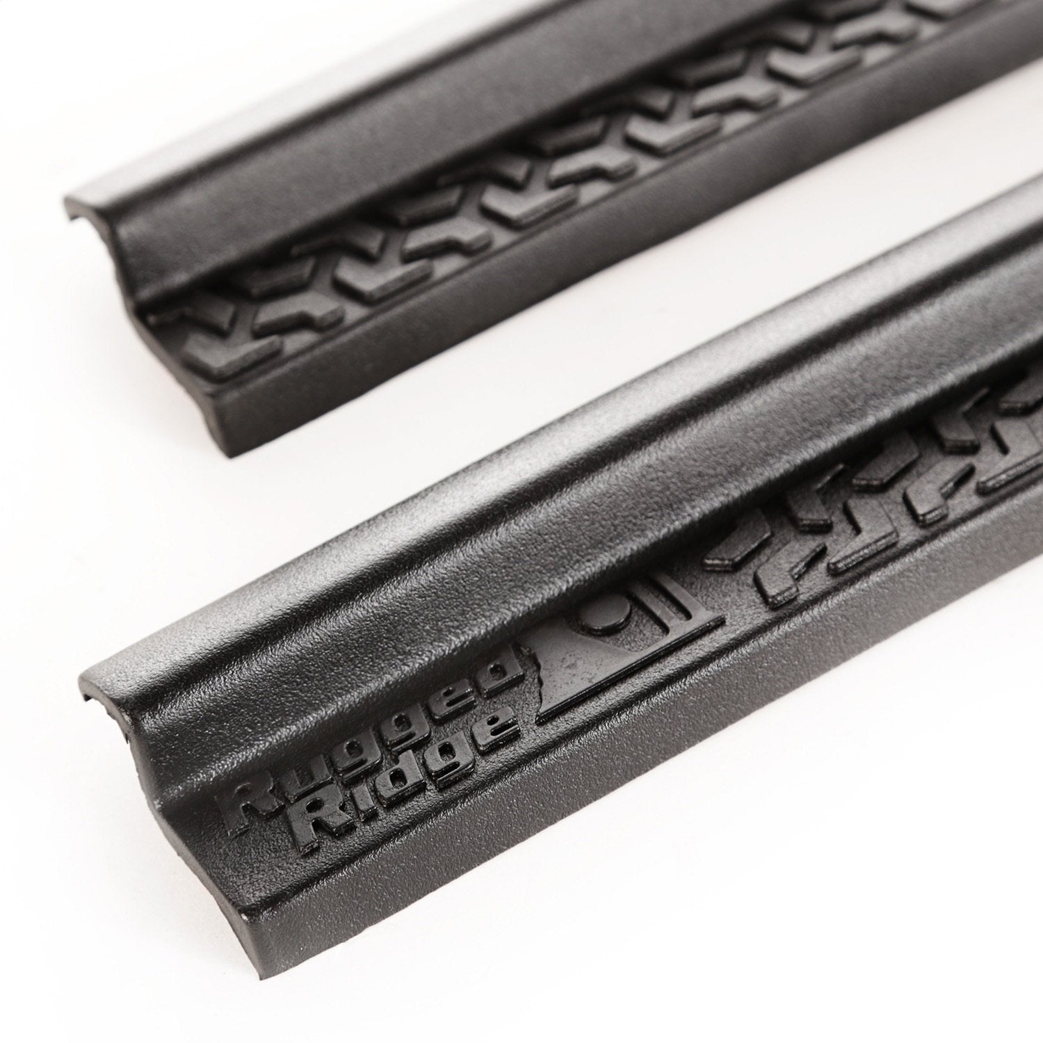 All-Terrain Rugged Ridge Entry Guards for Jeep Wrangler TJ/LJ | 2-Piece Set, No Drill | Black Thermoplastic | 11216.22 | Fits 1997-2006 Jeep Wrangler TJ, 2004-2006 Jeep Wrangler LJ