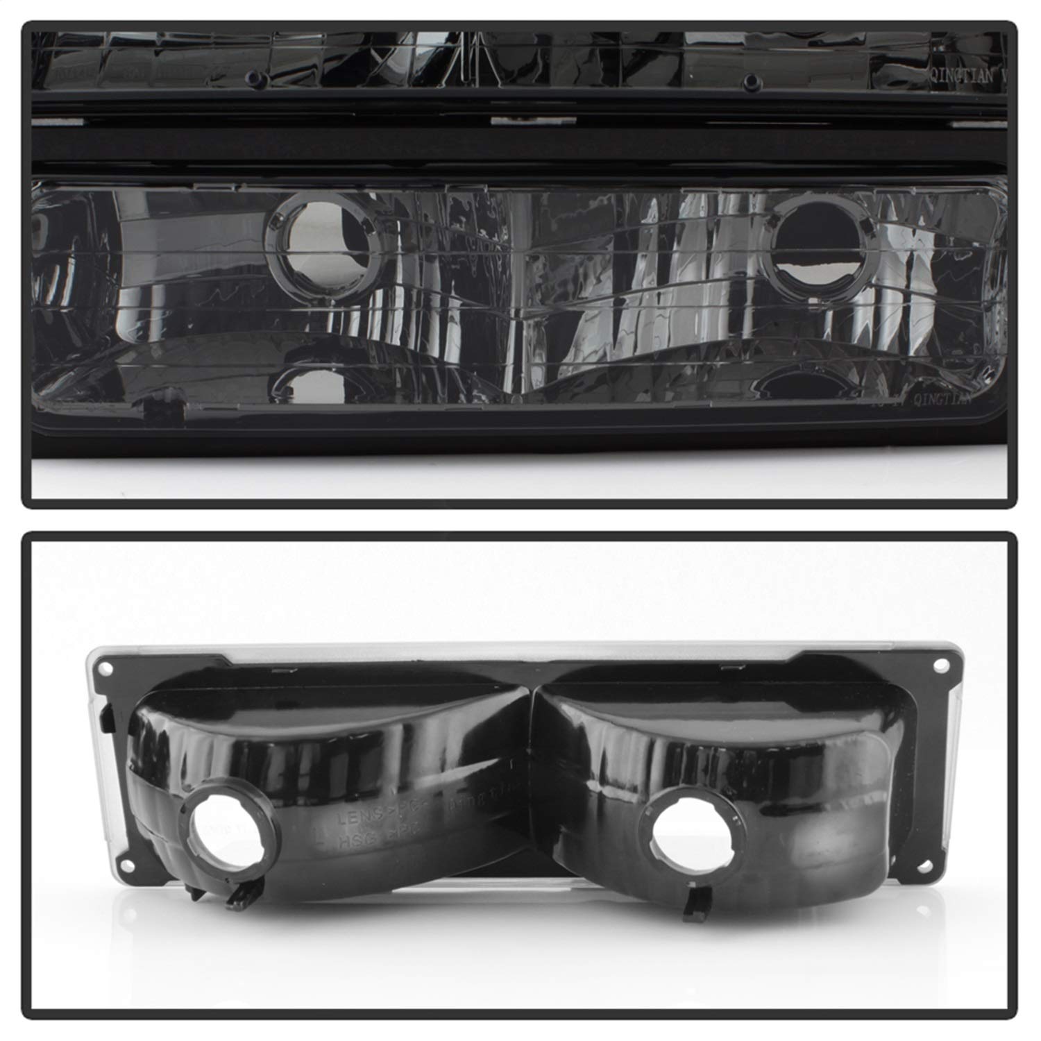 Crystal Front Headlight Kit Chrome/Smoked xTune Auto 5072238