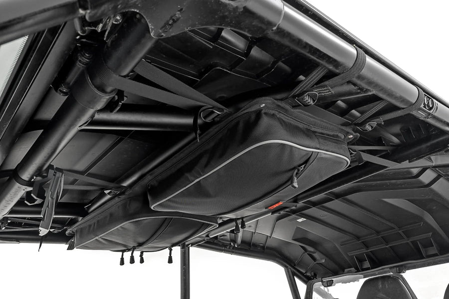 Rough Country Roof Storage Bag Overhead for Polaris RZR & Can-Am Defender MAX – 1680D Water-Resistant UTV Cargo Bag