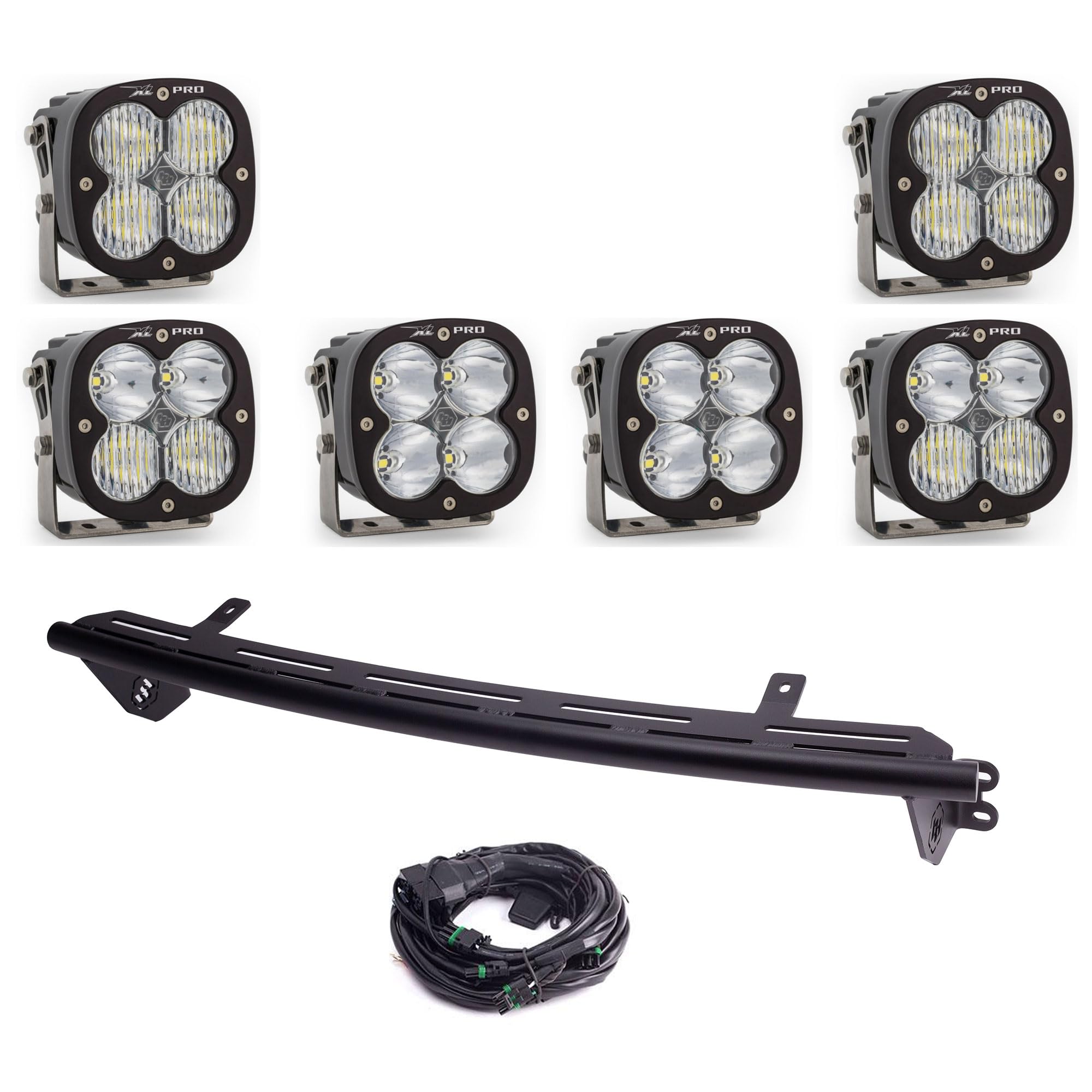 Baja Designs Bull Bar Light Kit XL Pro LED for Ford F-250/350 2023+ with Upfitter - (Multi-Pattern - Clear)