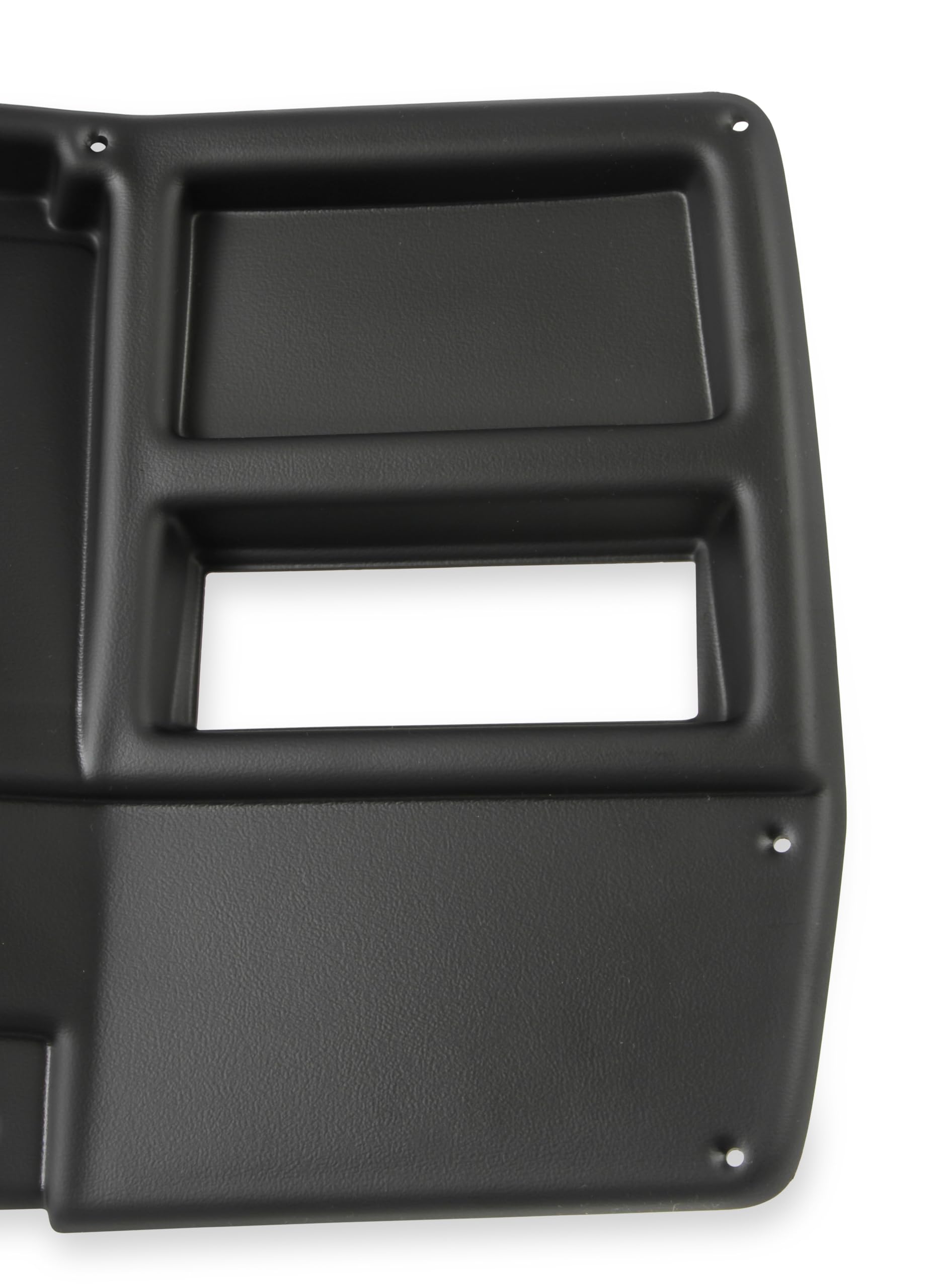 Dash Bezel Holley EFI 553-396 without A/C Vent Openings - Black