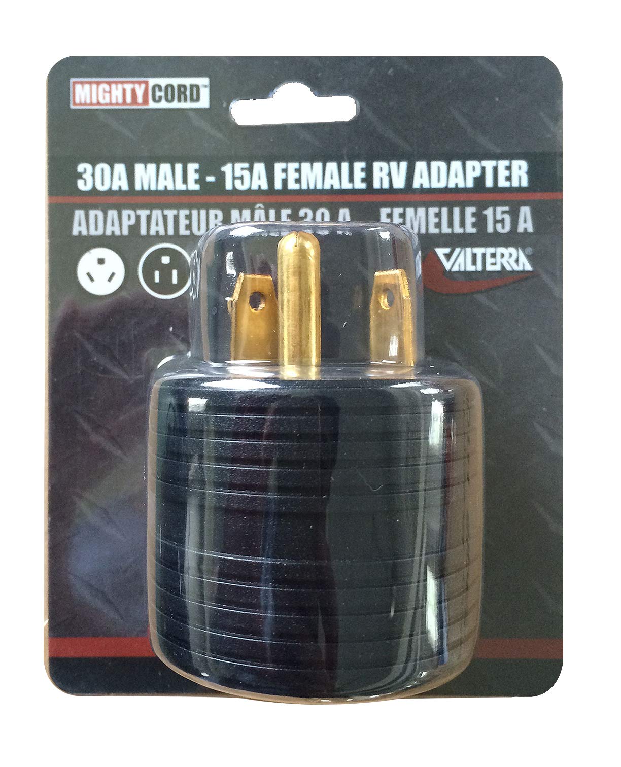 03015ARDVP Valterra 30am-15af Plug Rnd Card