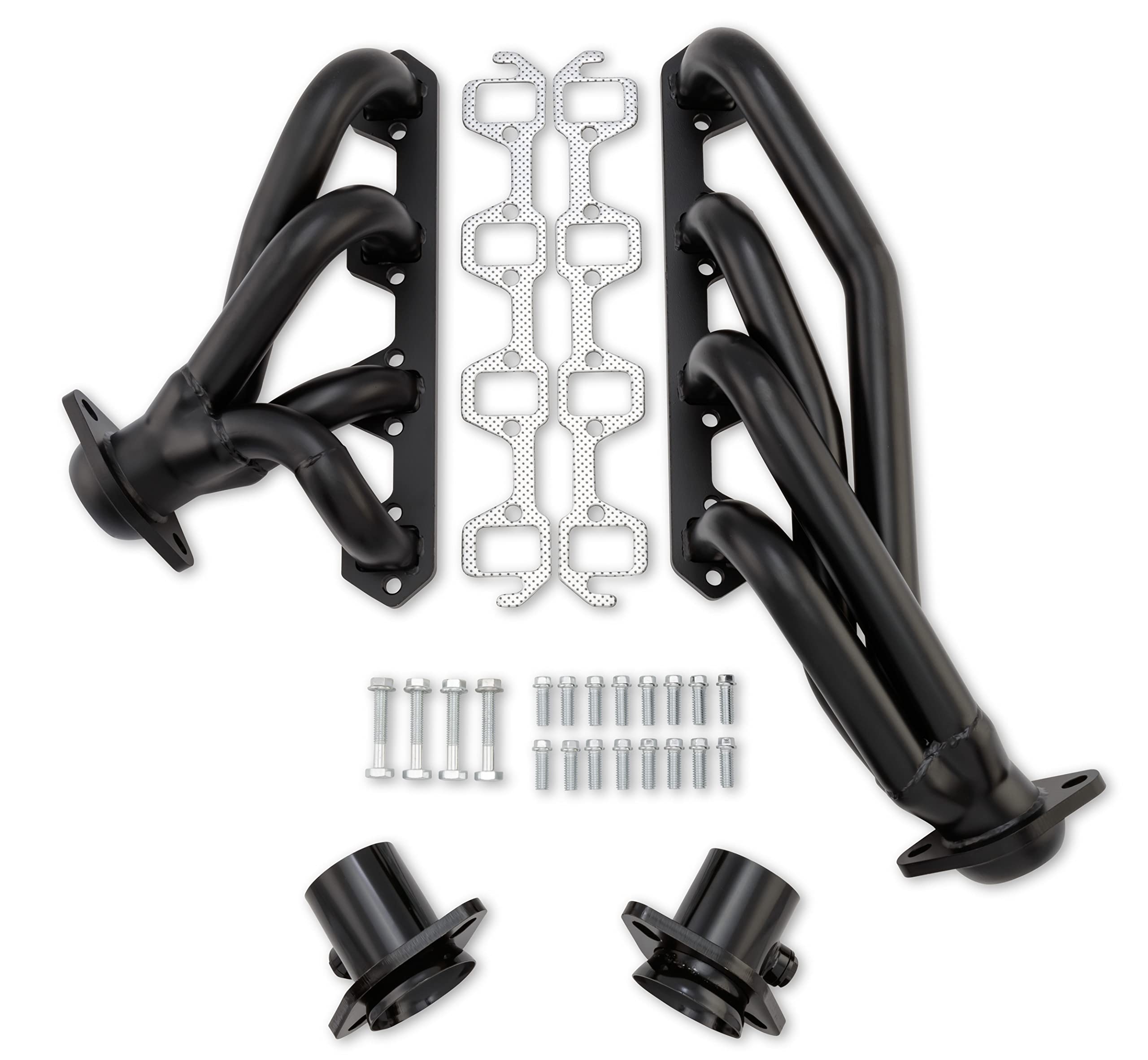 Scott Drake High-Temp Black Shorty Headers Compatible with 1966-1977 Ford Bronco, Model C6TZ-9430-BK-SH
