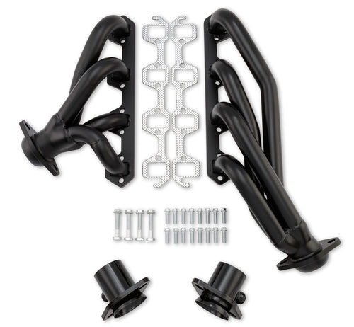 Scott Drake High-Temp Black Shorty Headers Compatible with 1966-1977 Ford Bronco, Model C6TZ-9430-BK-SH