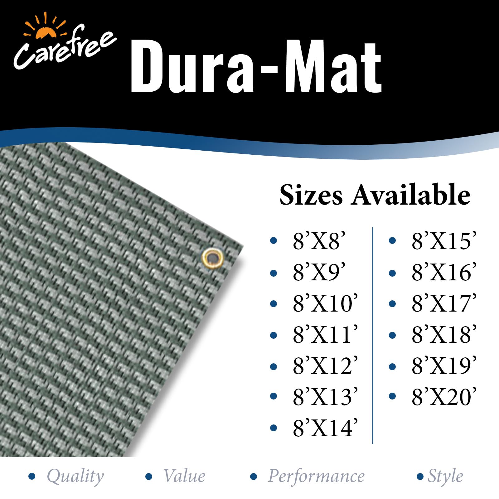 Dura-Mat Carefree 181671 Gray 8' x 16'