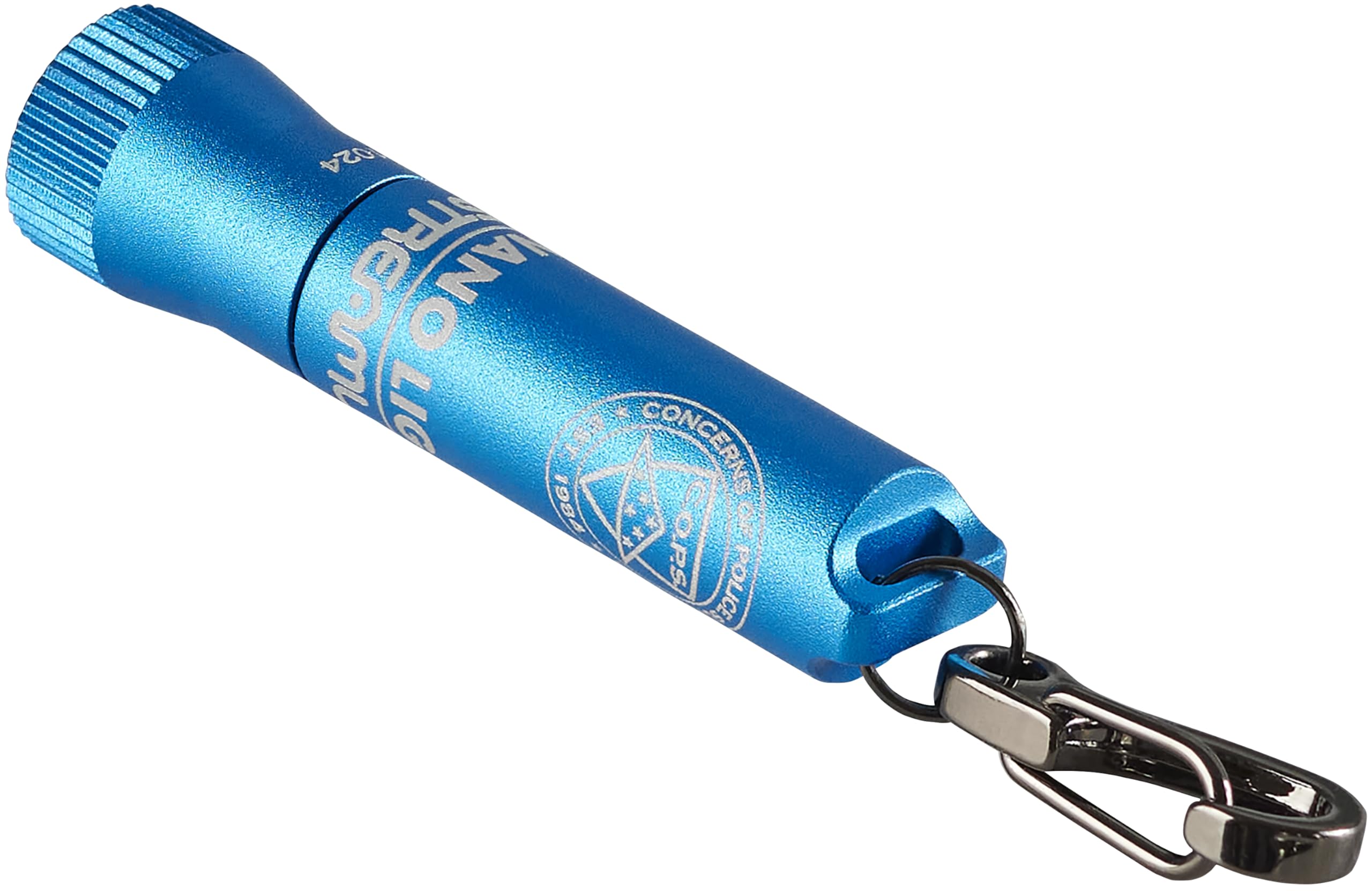 Streamlight Nano Light II 73021 20-Lumens Miniature Keychain LED Flashlight with AAAA Alkaline Battery, Blue C.O.P.S Edition