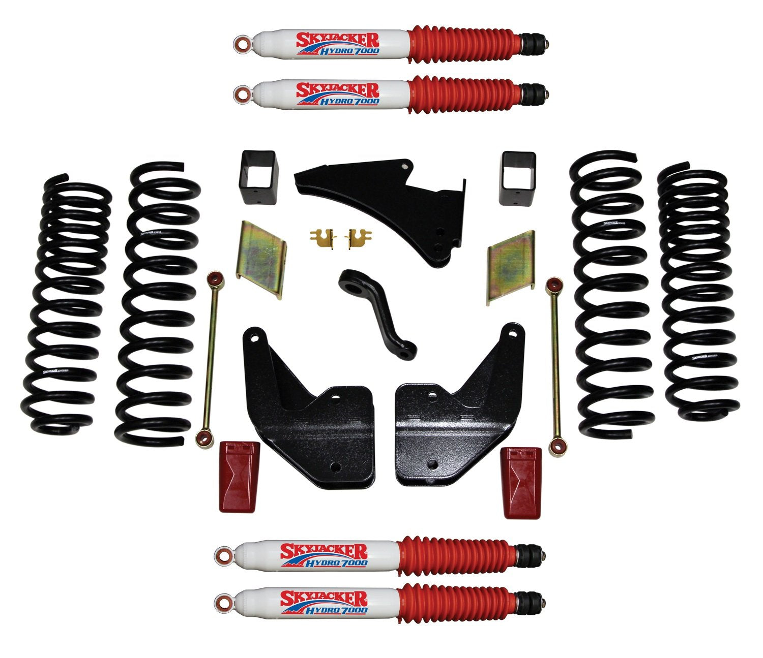 Skyjacker Suspension Lift Kit R14451K-H w/Shock 4 in. Lift Incl. Front And Rear Coil Springs