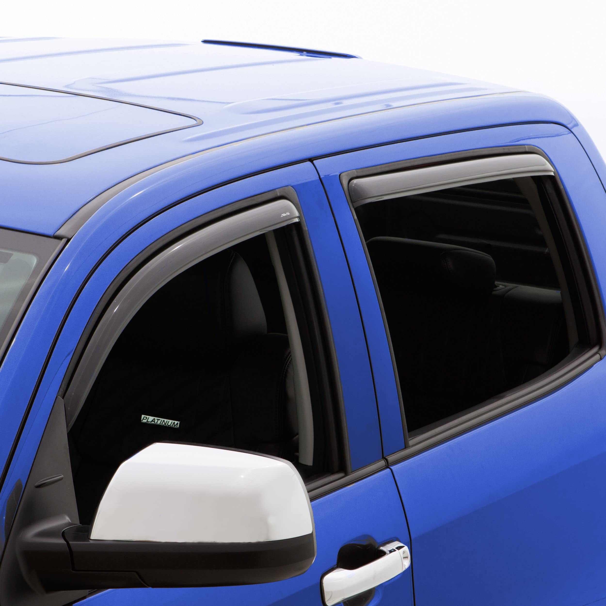 In-Channel Rain Guards Auto Ventshade [AVS] for 2006 - 2010 Hyundai Accent Sedan | Window Vent Visors, 4 pcs. - Smoke | 194422