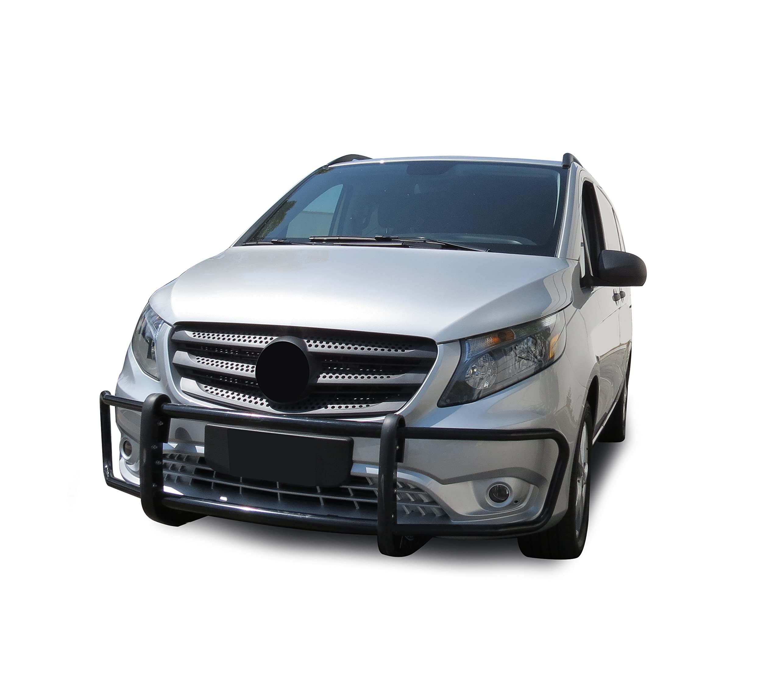 SPARTAN Black Horse Grille brush Bumper Guard Modular Black Compatible with 2016-2023 Mercedes-Benz Metris-17MBMEMA