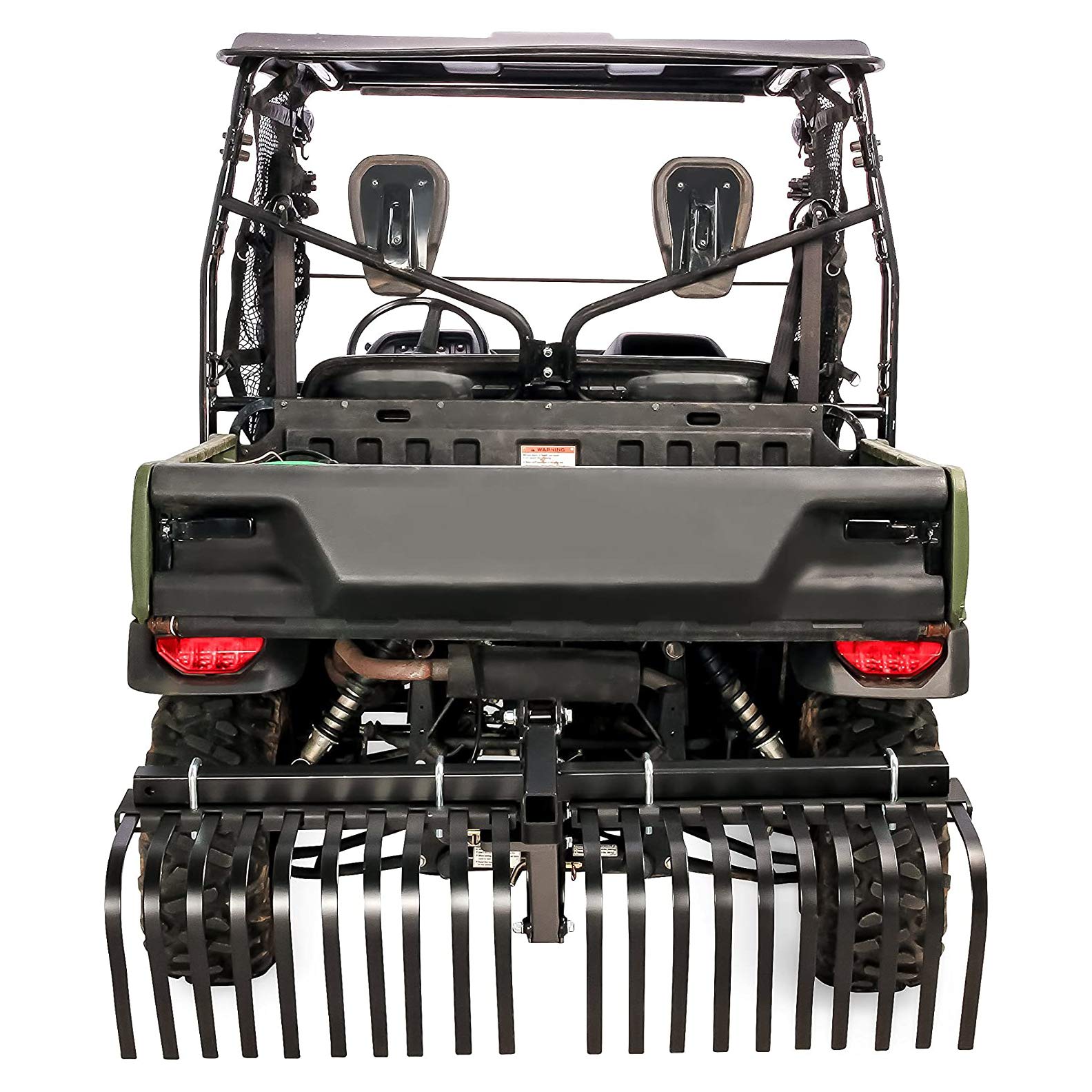 Camco Black Boar Landscape Rake ATV/UTV Implement for Removal of Rock, Grass Clumps and Debris, Prep for Seeding, Cultivate, Establish Food Plot, Maintain Land (66002)