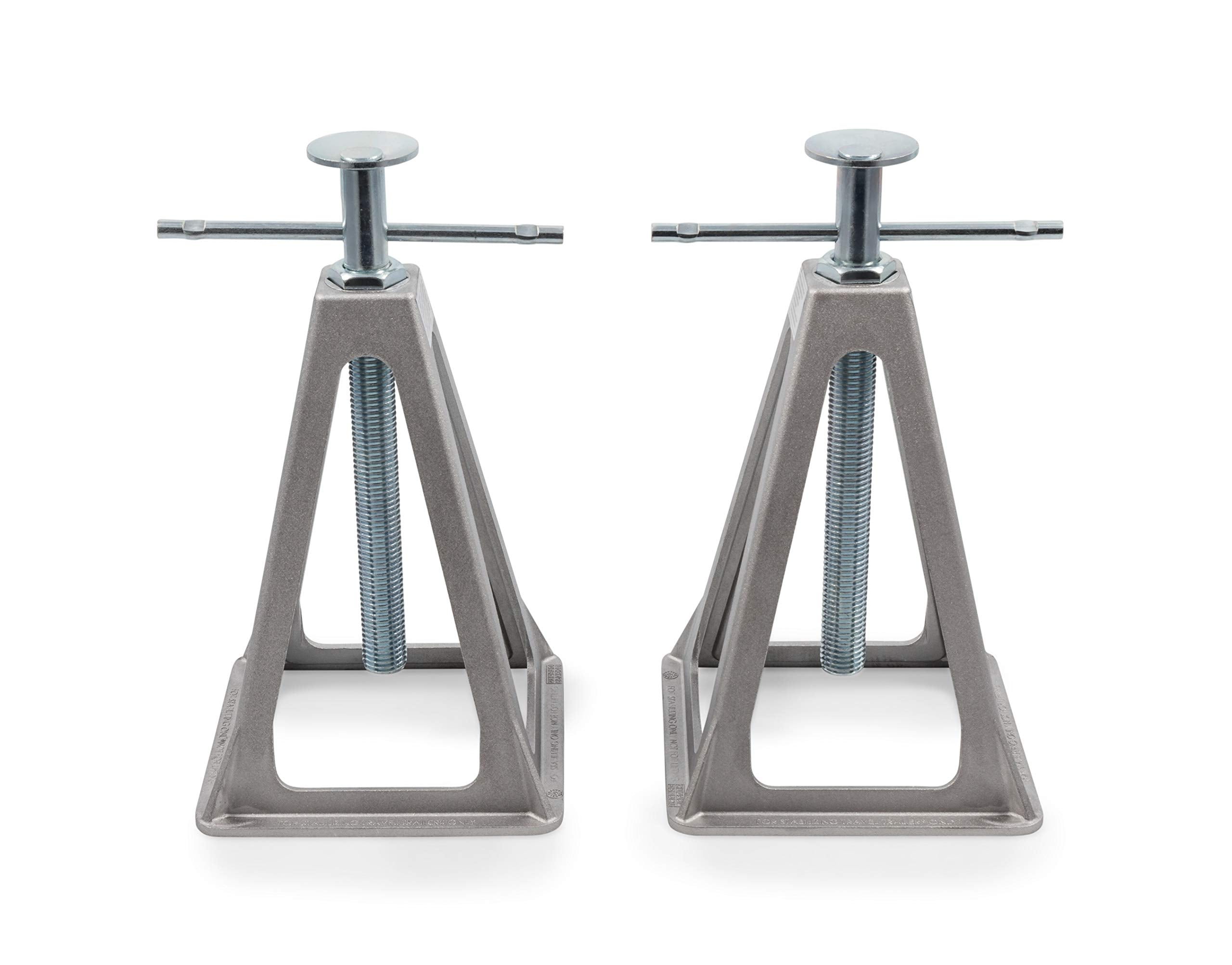 Camco Stack Jacks Aluminum - Stabilize and Level Your RV Or Camper - 2 Pack (44561)