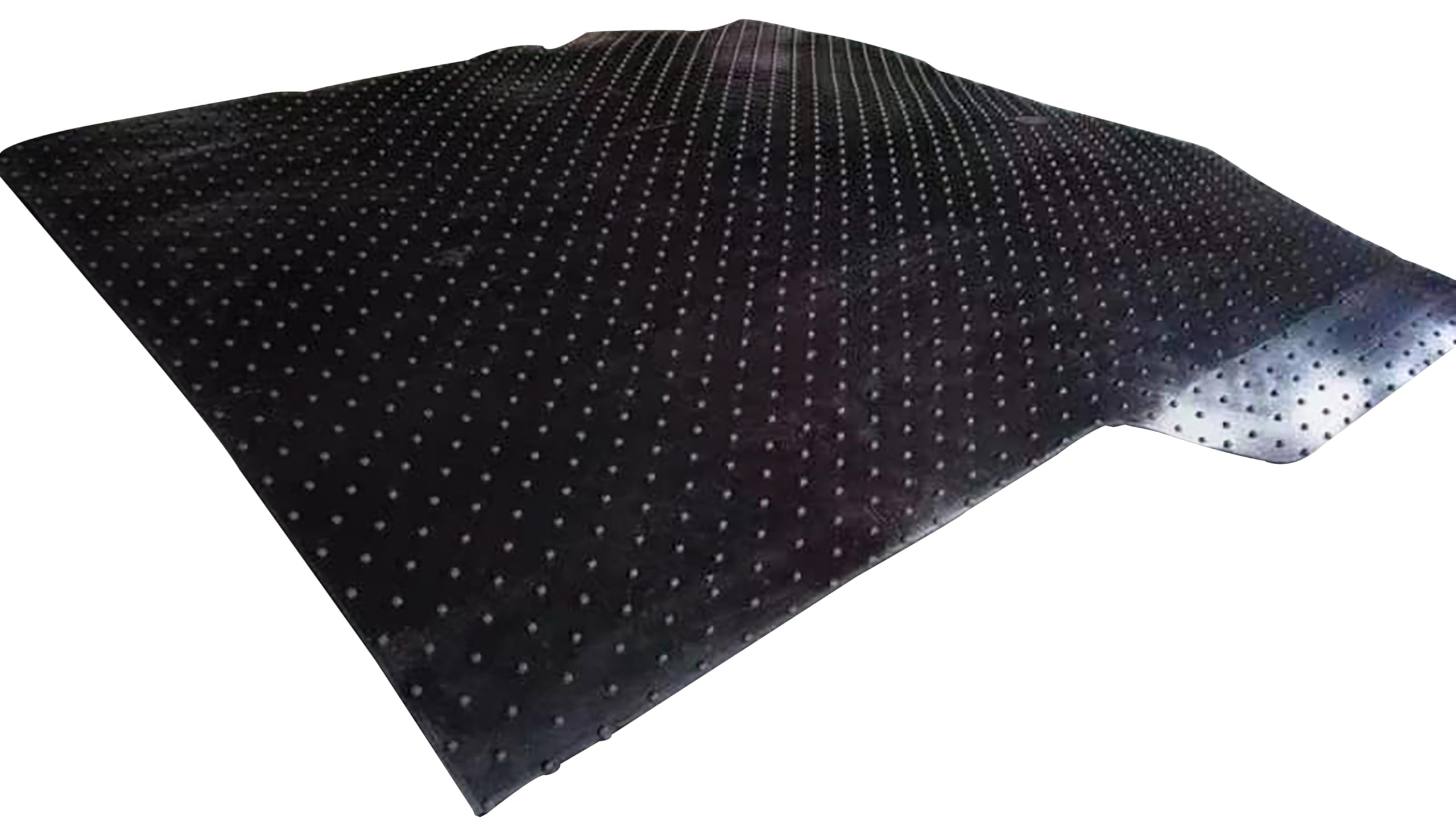 TOTALINER Black Horse 6mm Heavy Duty Rubber Anti-Skid Bed Mat Rug Liner Compatible with 2019-2025 Ram 1500-BMRA01A