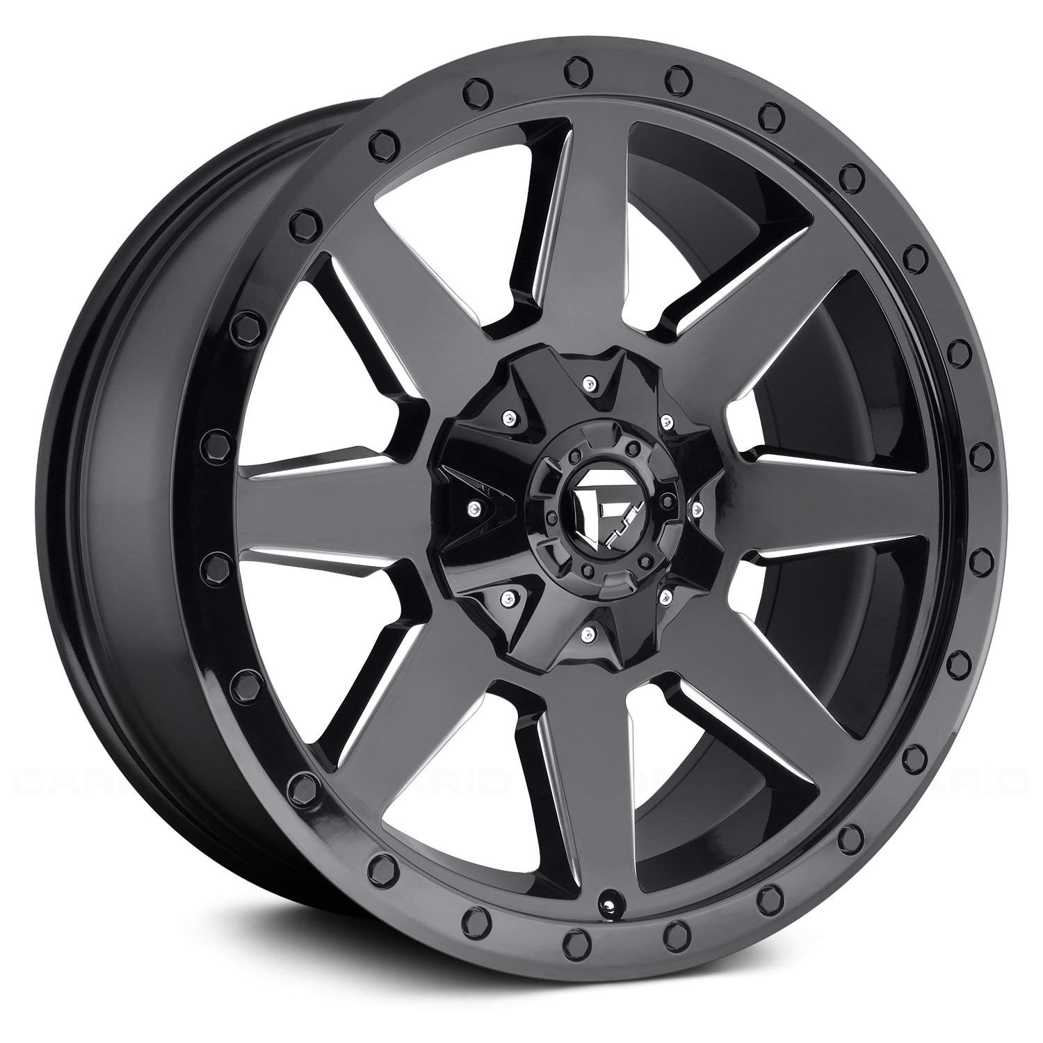 20x9 D597 WILDCAT, Bolt Pattern: 6x135/5.5, Offset: 1, GLOSS BLACK MILLED, set of 1
