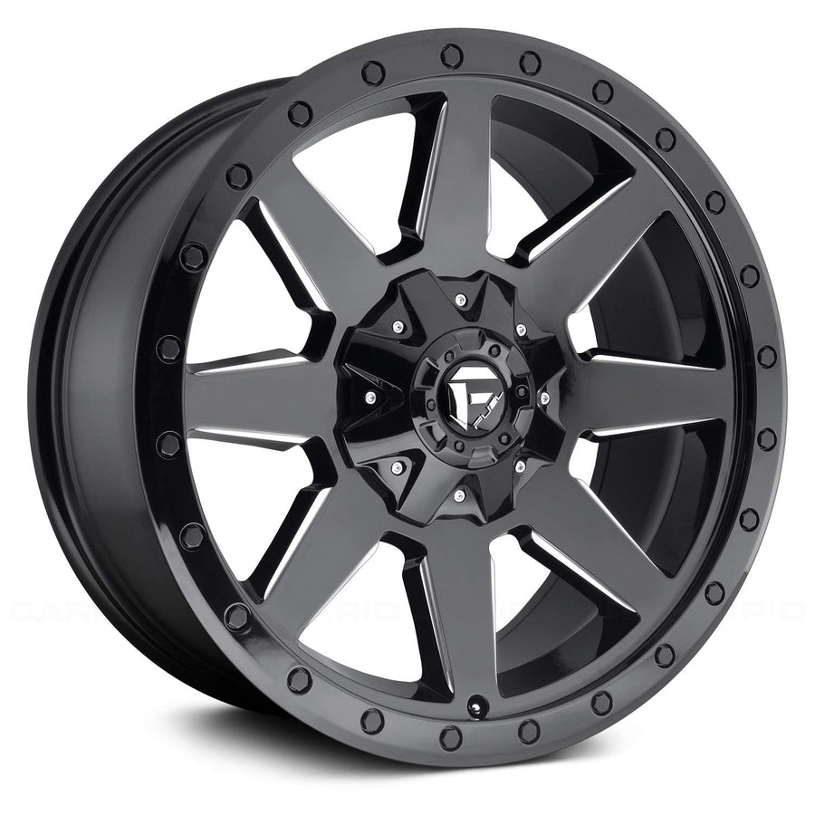20x9 D597 WILDCAT, Bolt Pattern: 6x135/5.5, Offset: 1, GLOSS BLACK MILLED, set of 1