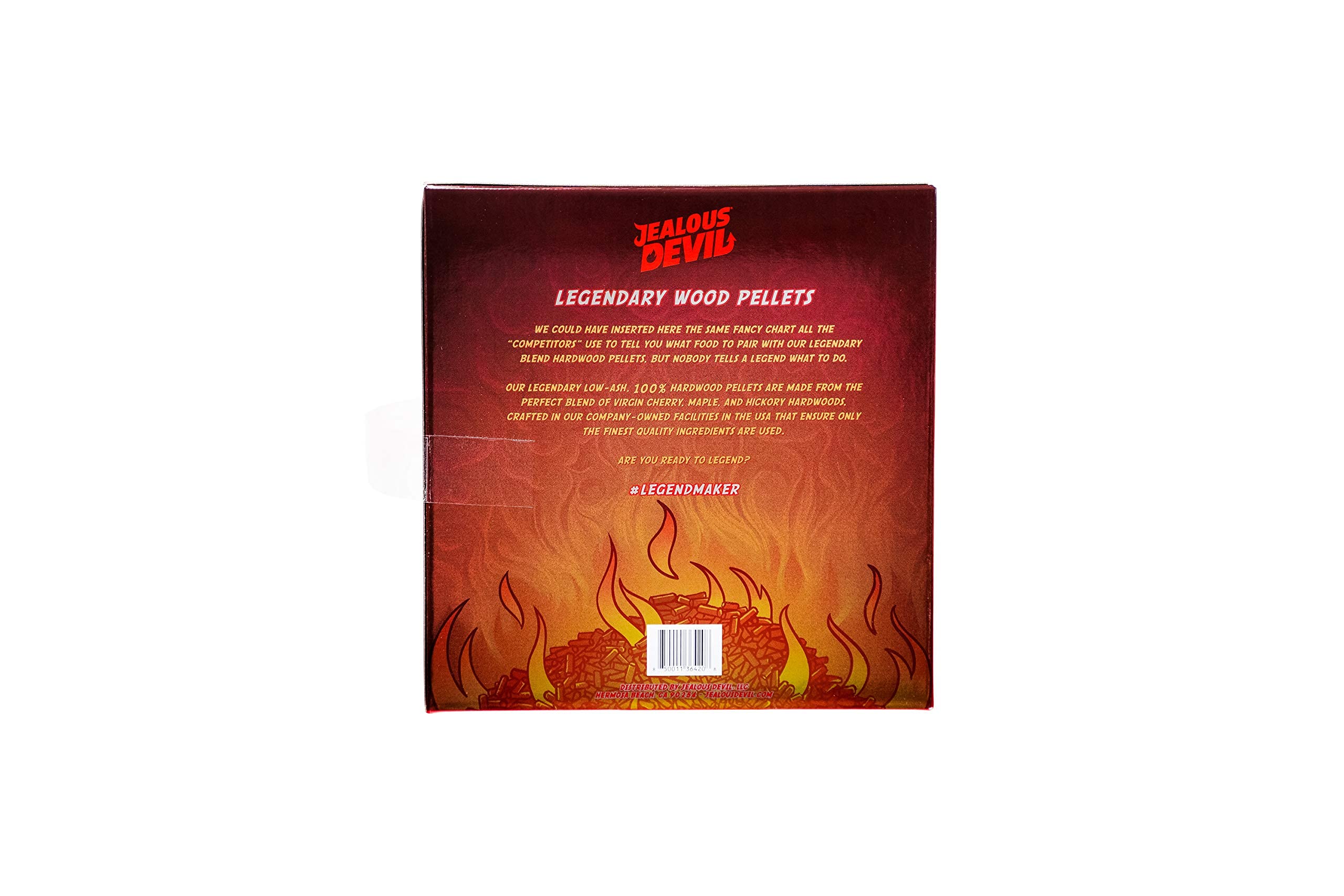 Jax Jealous Devil Legendary Blend BBQ Pellets, 20 lbs, Box