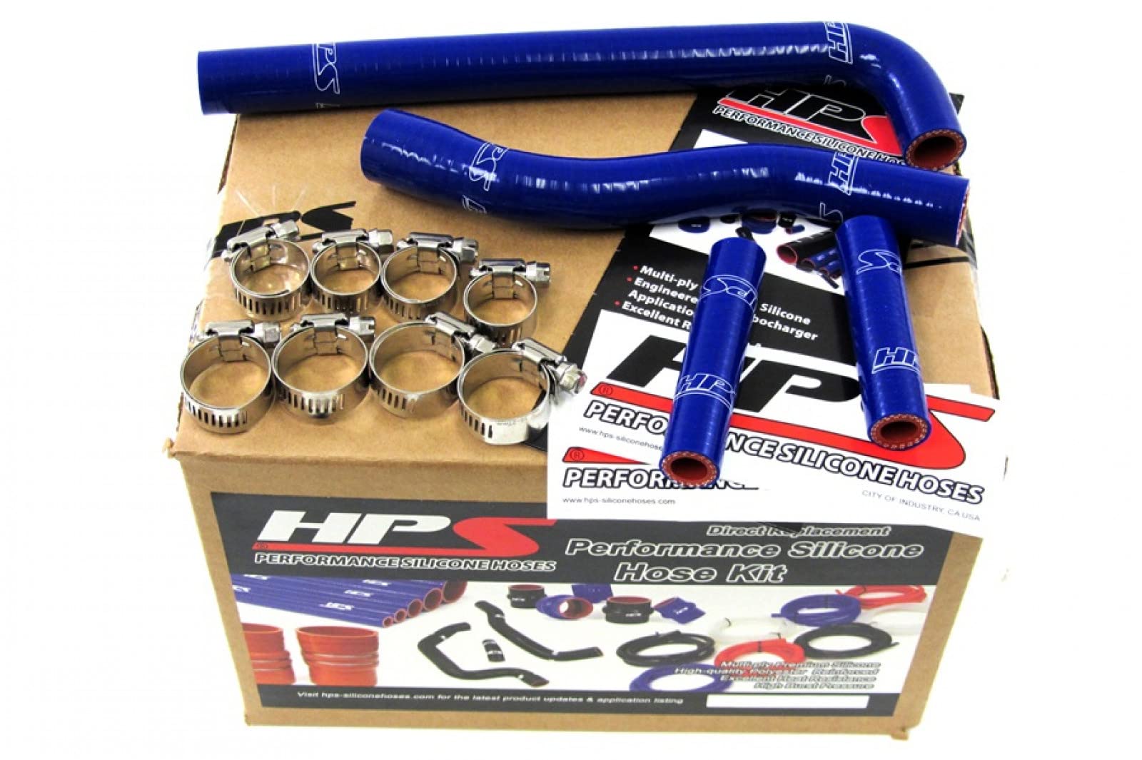 Blue HPS 57-1259-BLUE-2 Silicone Radiator Coolant Hose Kit