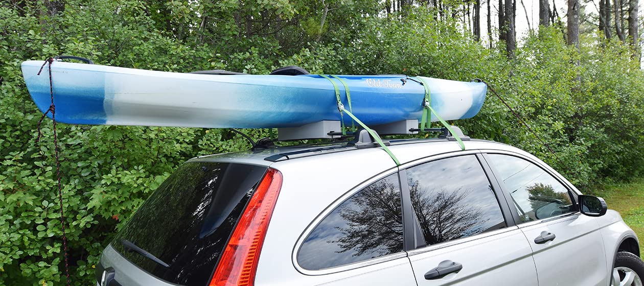 Kayak Standard Foam Block Kit with Tie-Downs - Universal Fit - 14" Long - Reusable Packaging