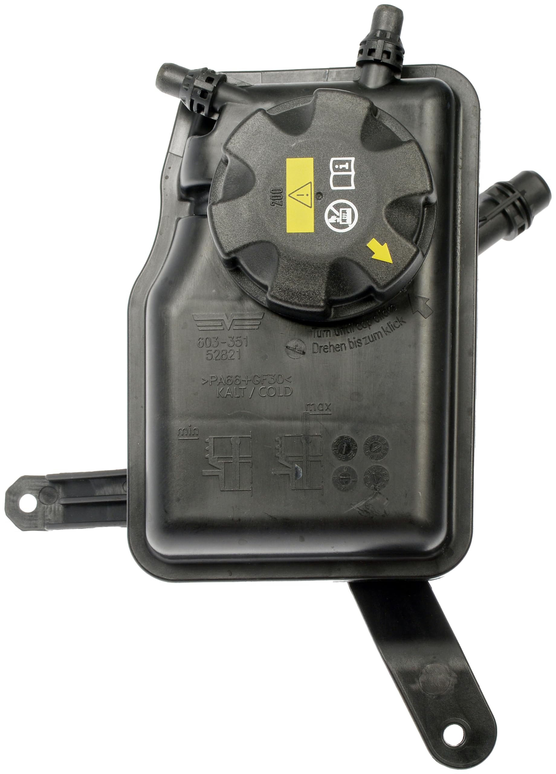 Dorman Front Pressurized Coolant Reservoir 603-351 with Cap Compatible with Select BMW Models
