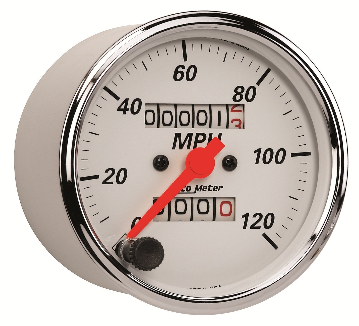Auto Meter Arctic White 1396 Mechanical Speedometer, 3.125 in.