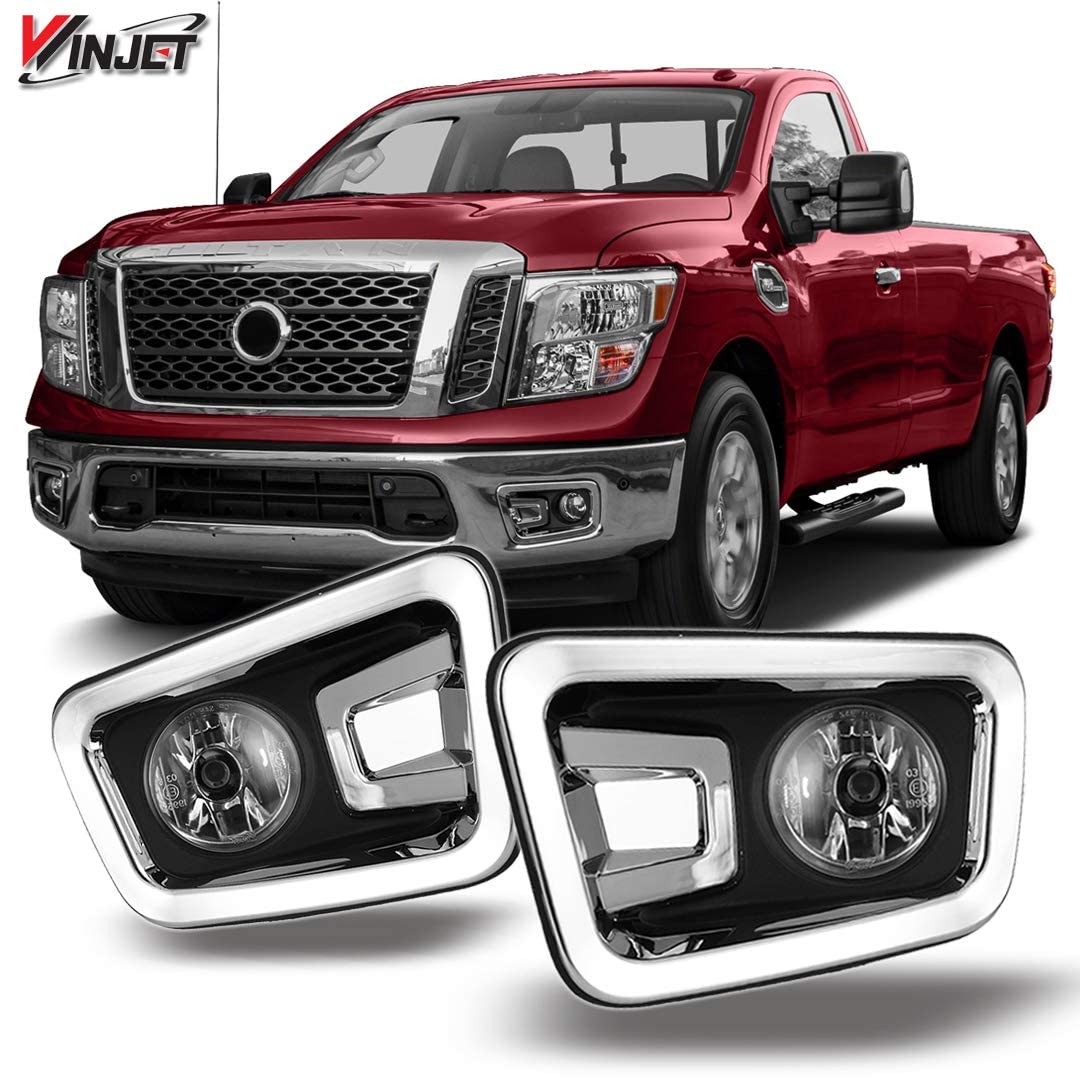 OEM Series Winjet for [2016-2018 Nissan Titan] Driving Fog Lights + Switch + Wiring Kit
