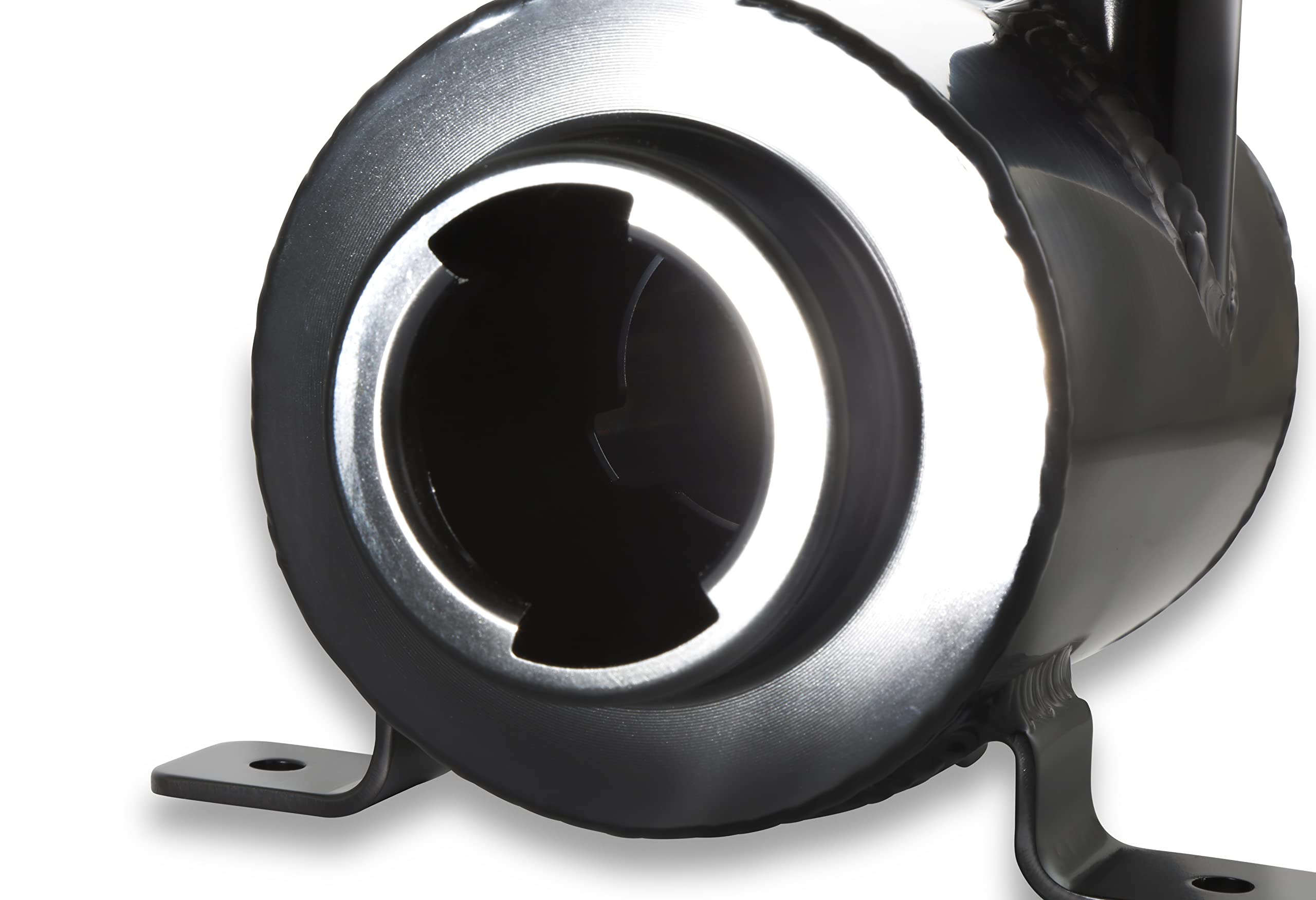 198-212 Holley Power Steering Remote Reservoir Black Aluminum