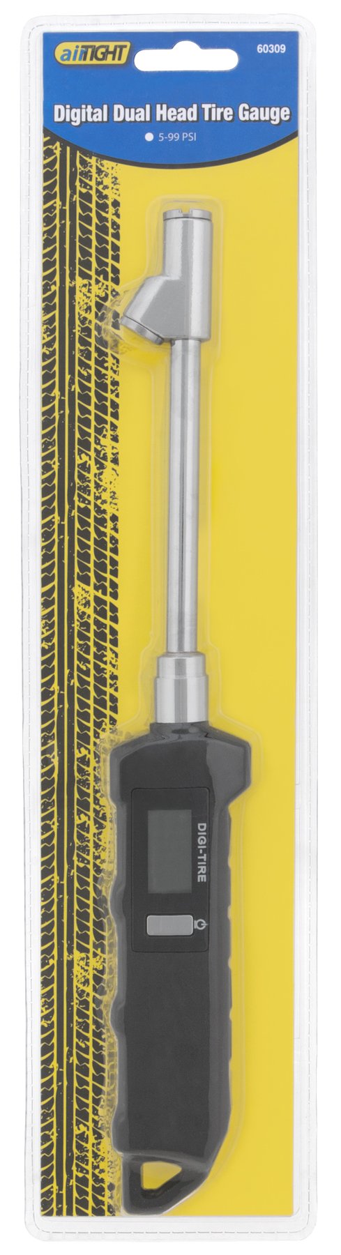 Digital Dual Head Tire Gauge Performance Tool 60309 - Accurate Readings with Large LCD Display for Cars, Trucks, Motorcycles, and Bikes